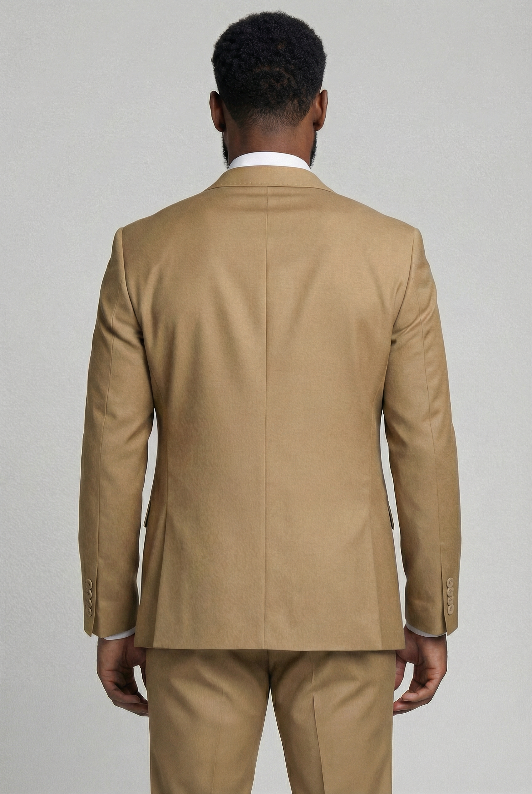Men’s 3-Piece Formal Suit with Double Breasted Waistcoat - Jason - Mustard