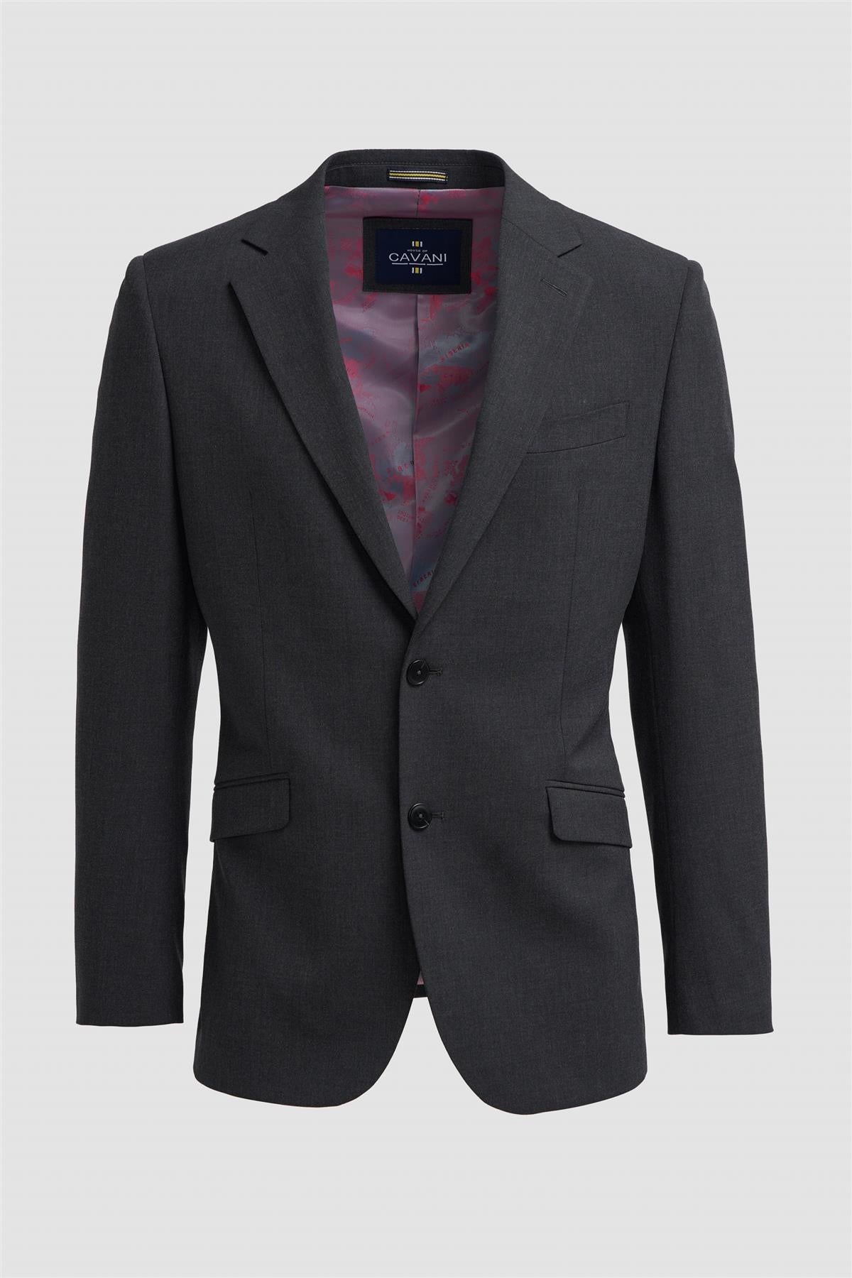 Men’s Slim Fit Formal Blazer - Malibu – Charcoal Grey