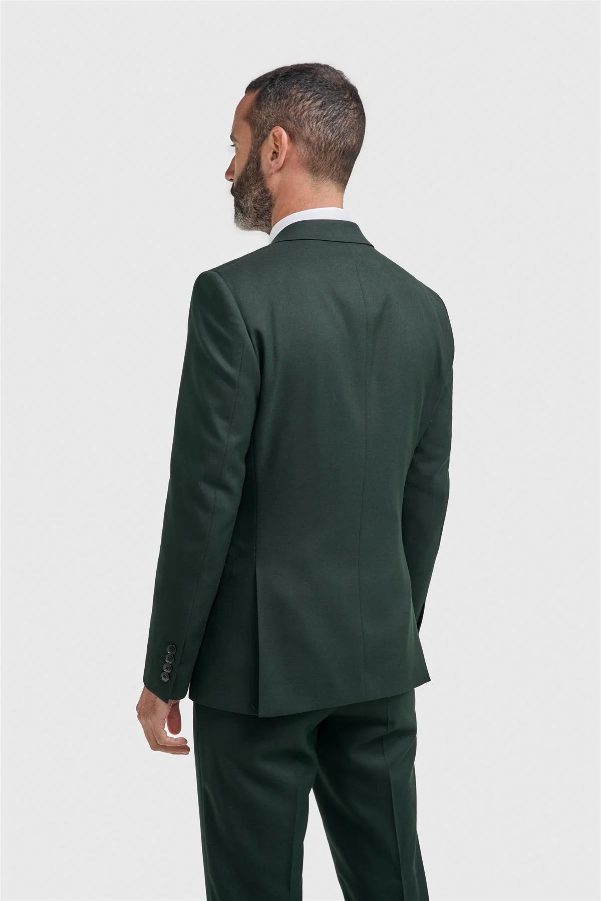 Traje formal ajustado de 3 piezas para hombre - Malibu - Verde bosque
