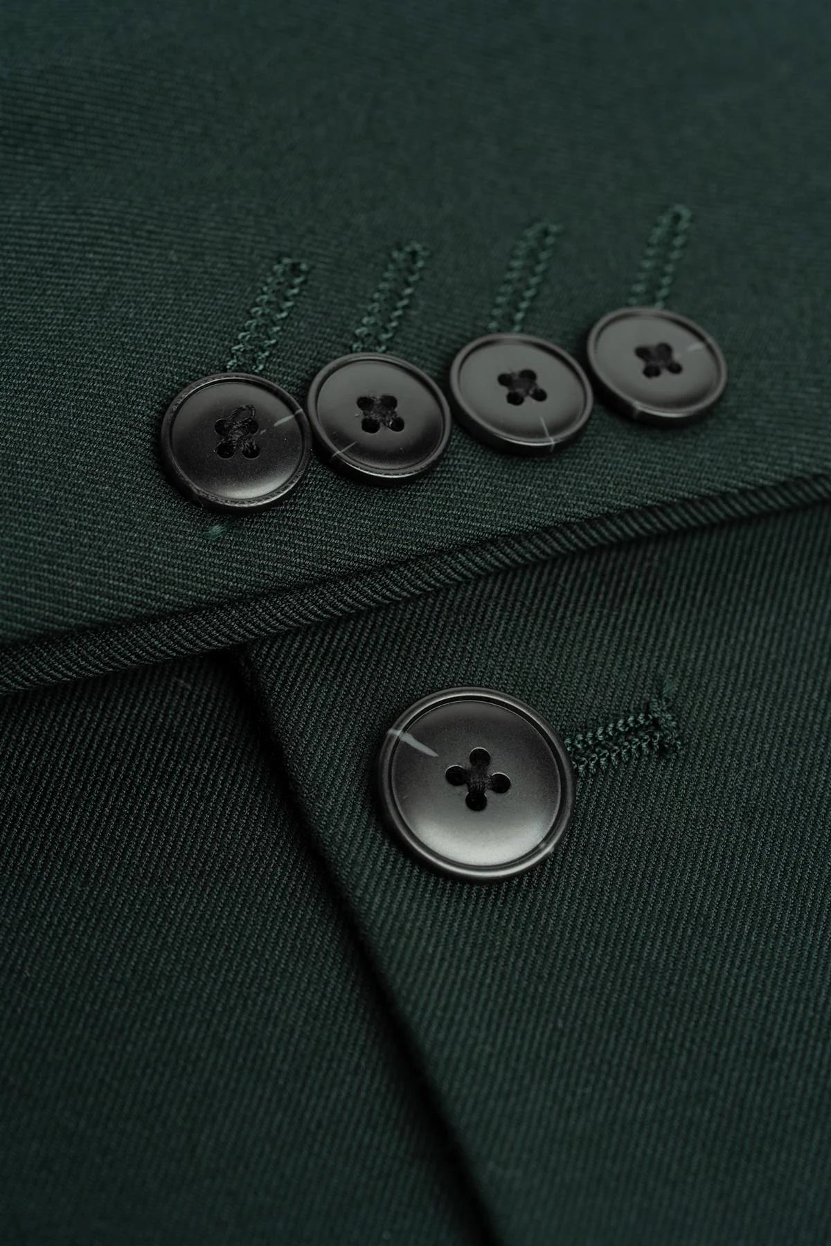 Traje formal ajustado de 3 piezas para hombre - Malibu - Verde bosque