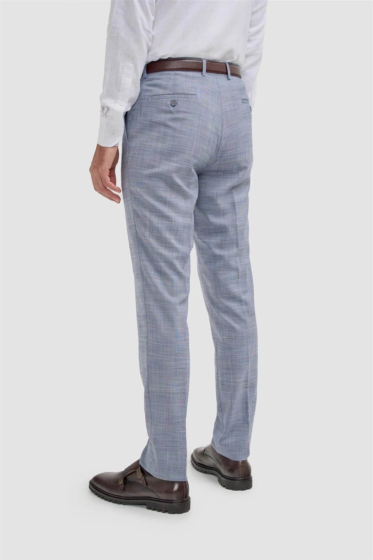 Pantalon texturé Bleu pour homme - Camden - Bleu