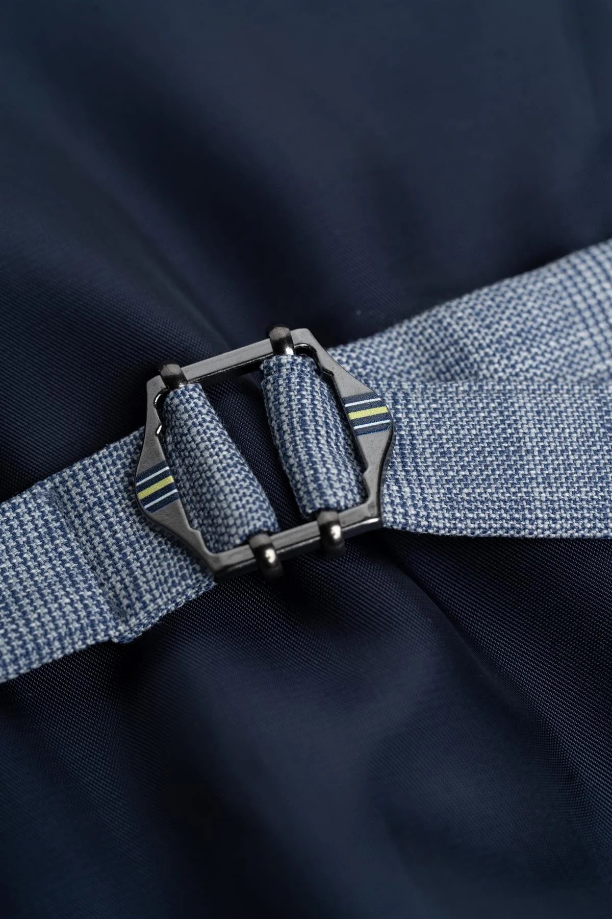 Men’s Blue Textured Waistcoat - Camden - Blue