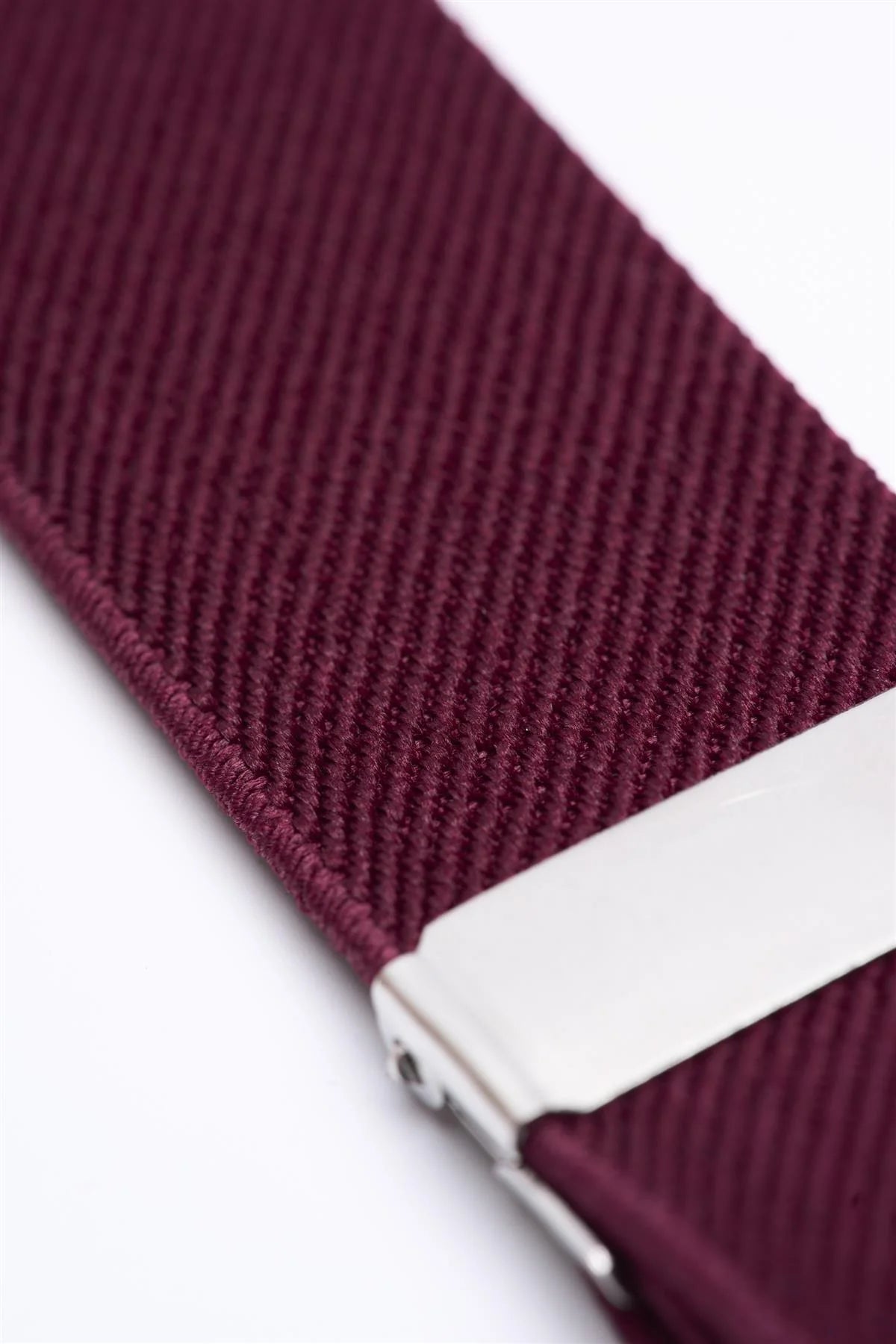 Men’s Clip-On Braces with Adjustable Straps - Wine Detail Picture