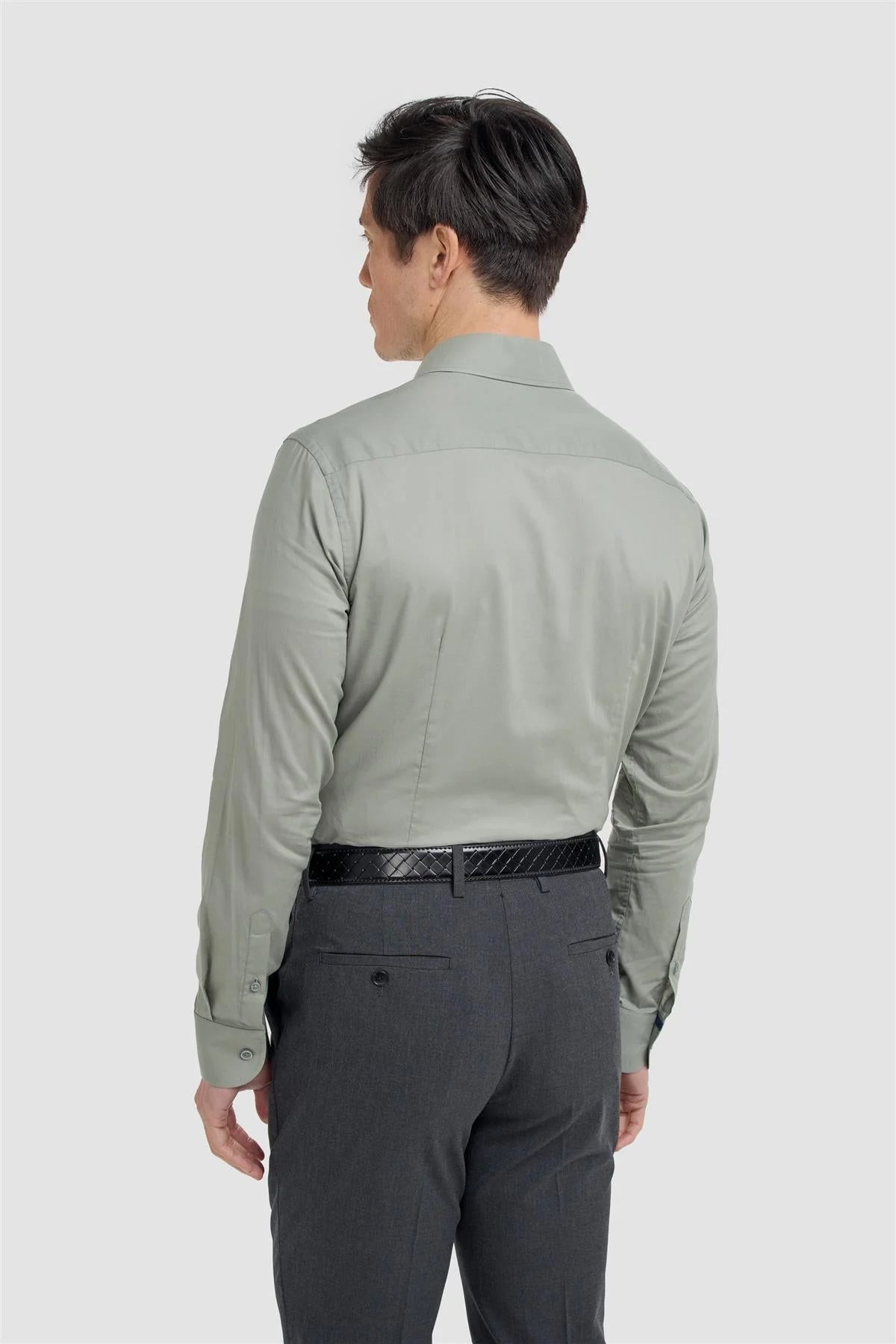 Men’s Cotton Long Sleeve Formal Shirt - Flamino Pine