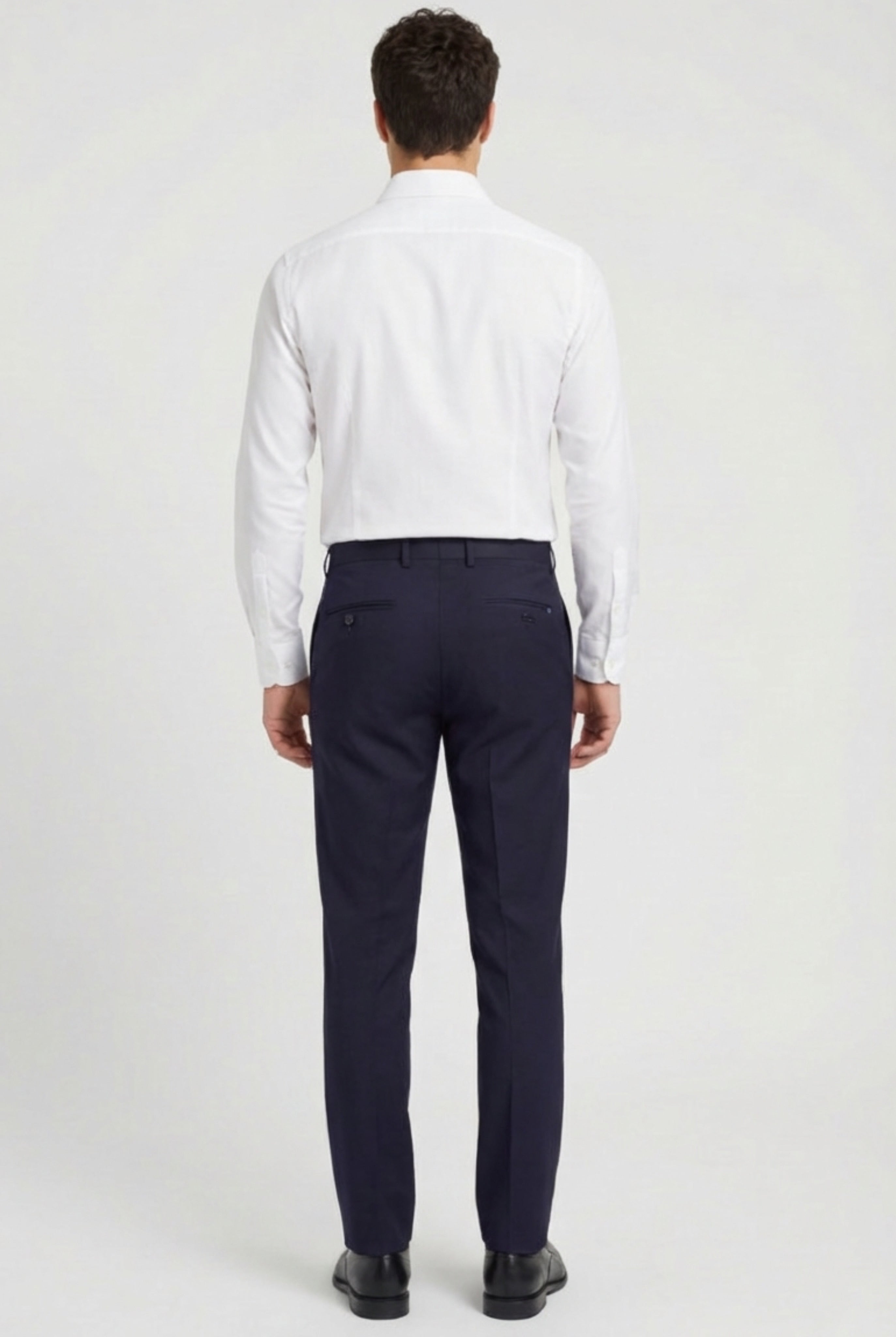 Men’s Cotton Regular Fit Chino Trousers - Zack - Black