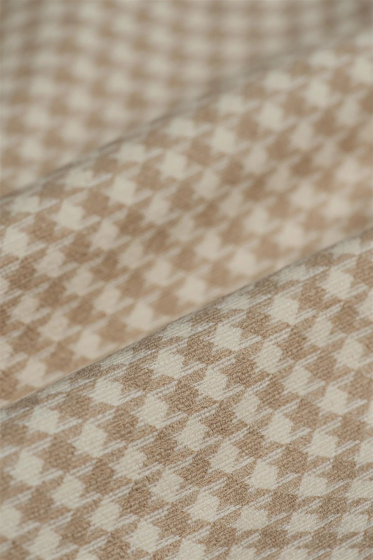 Men’s Cotton Relaxed Fit Houndstooth Overshirt - Marata Fabric Picture