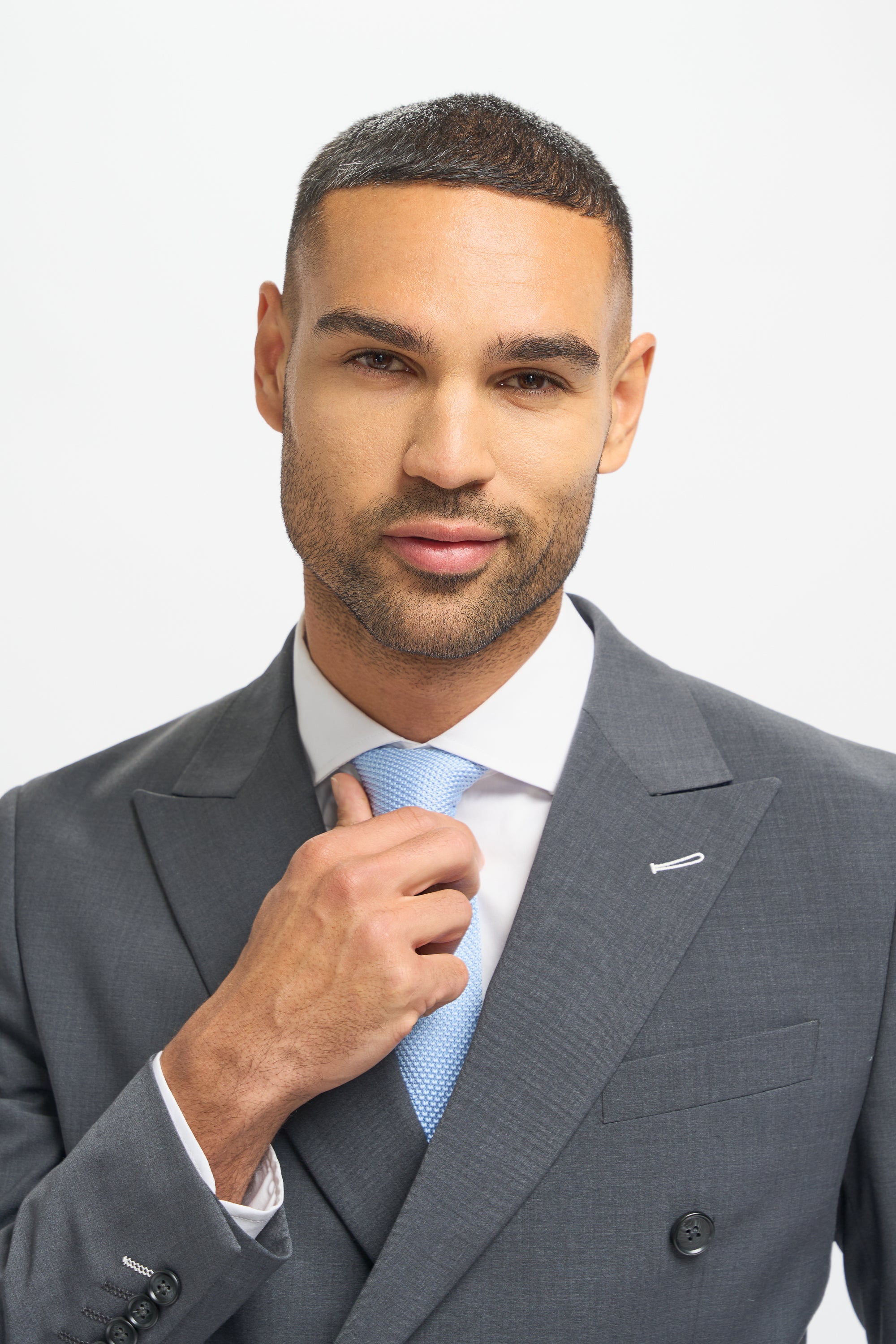 Men's Wool Blend Suit Jacket - BOND D/B - Charcoal Grey