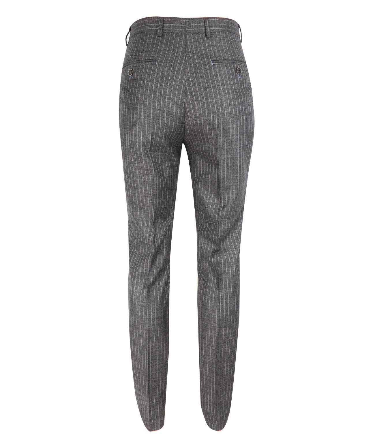 Pantaloni a righe sottili da uomo - YORK Grigio