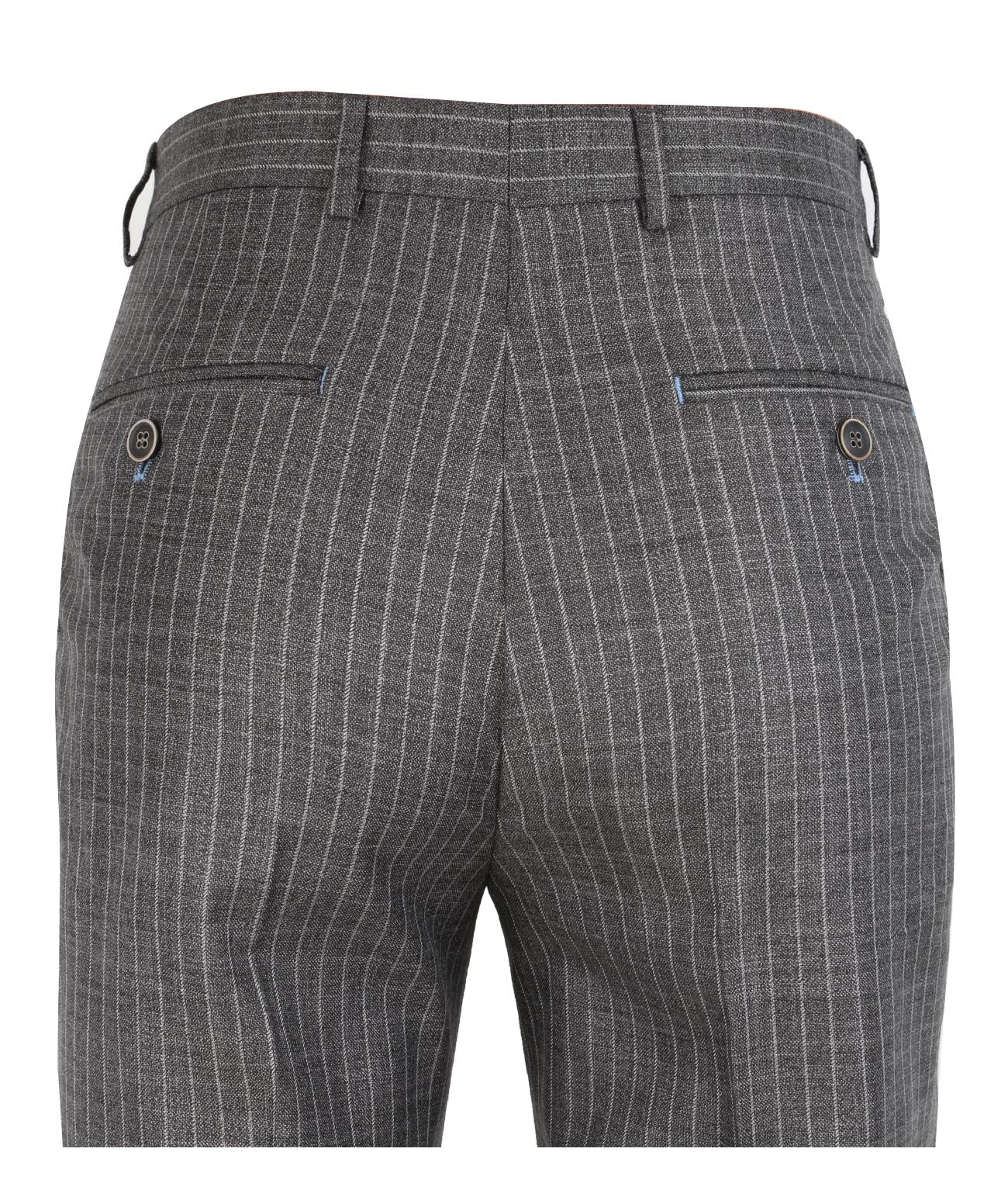 Pantaloni a righe sottili da uomo - YORK Grigio