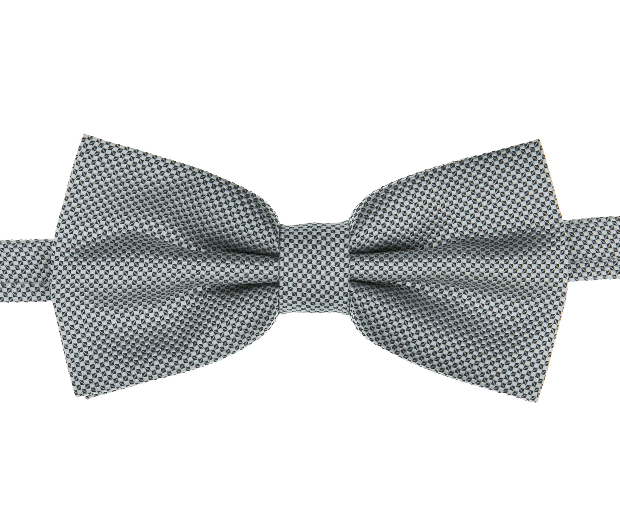 Men’s Pre-Tied Jacquard Dickie Bow Tie Neckwear - Light Grey