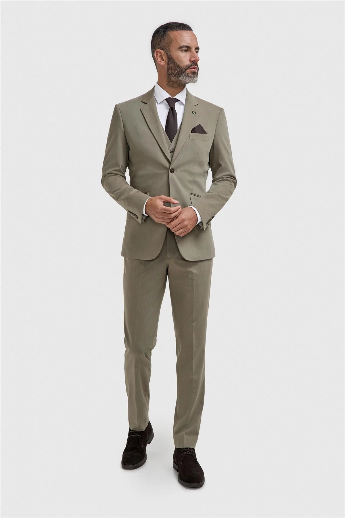 Blazer Premium da Uomo in Twill - Donatella - Verde Salvia