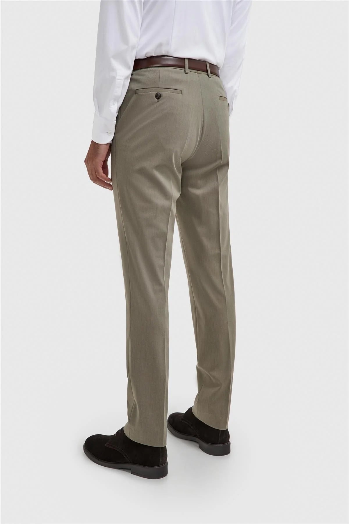 Herren Premium Twill-Hose - Donatella - Salbeigrün