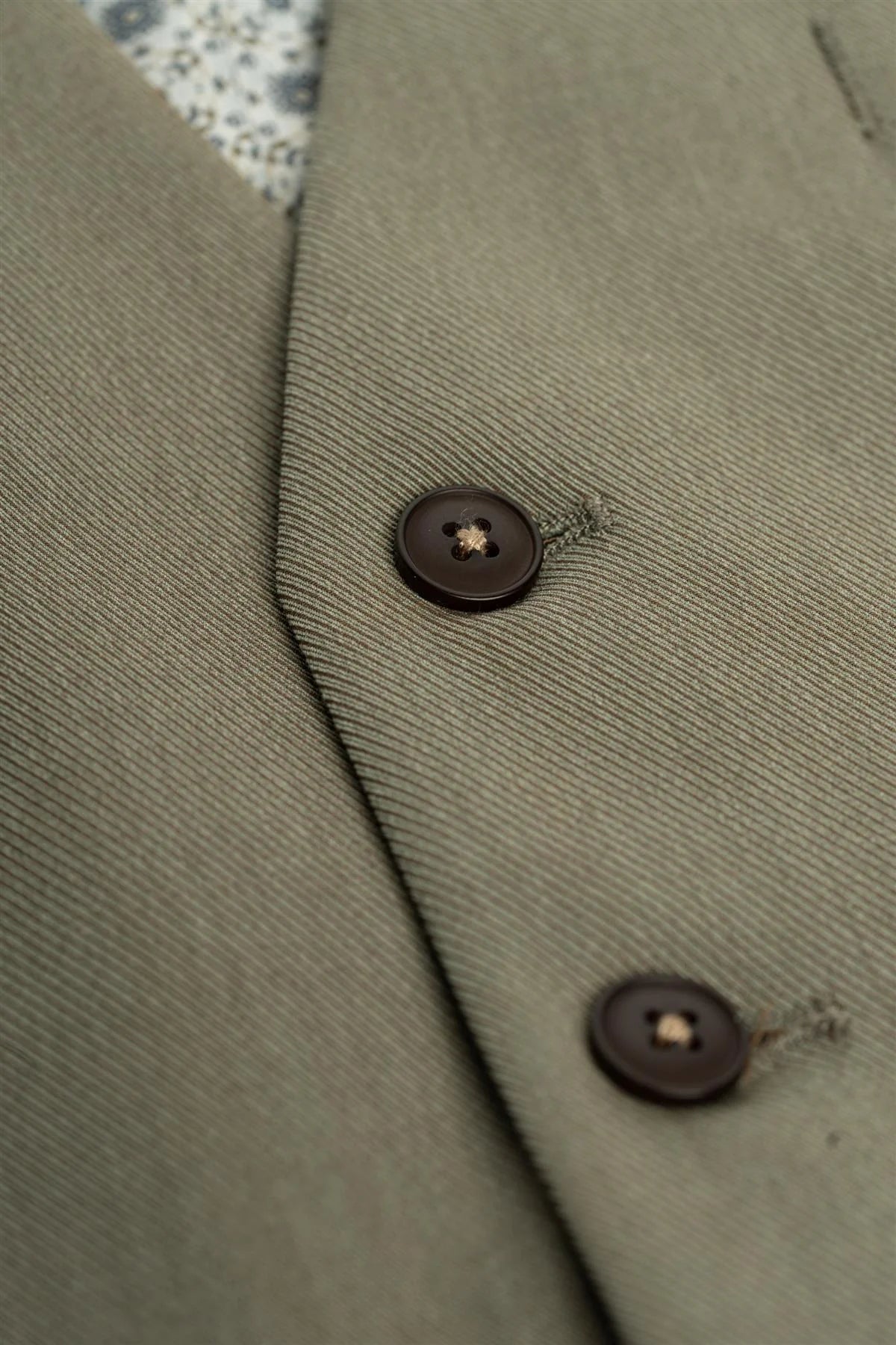 Erkek Premium Gabardin Yelek - Donatella - Adaçayı Yeşili