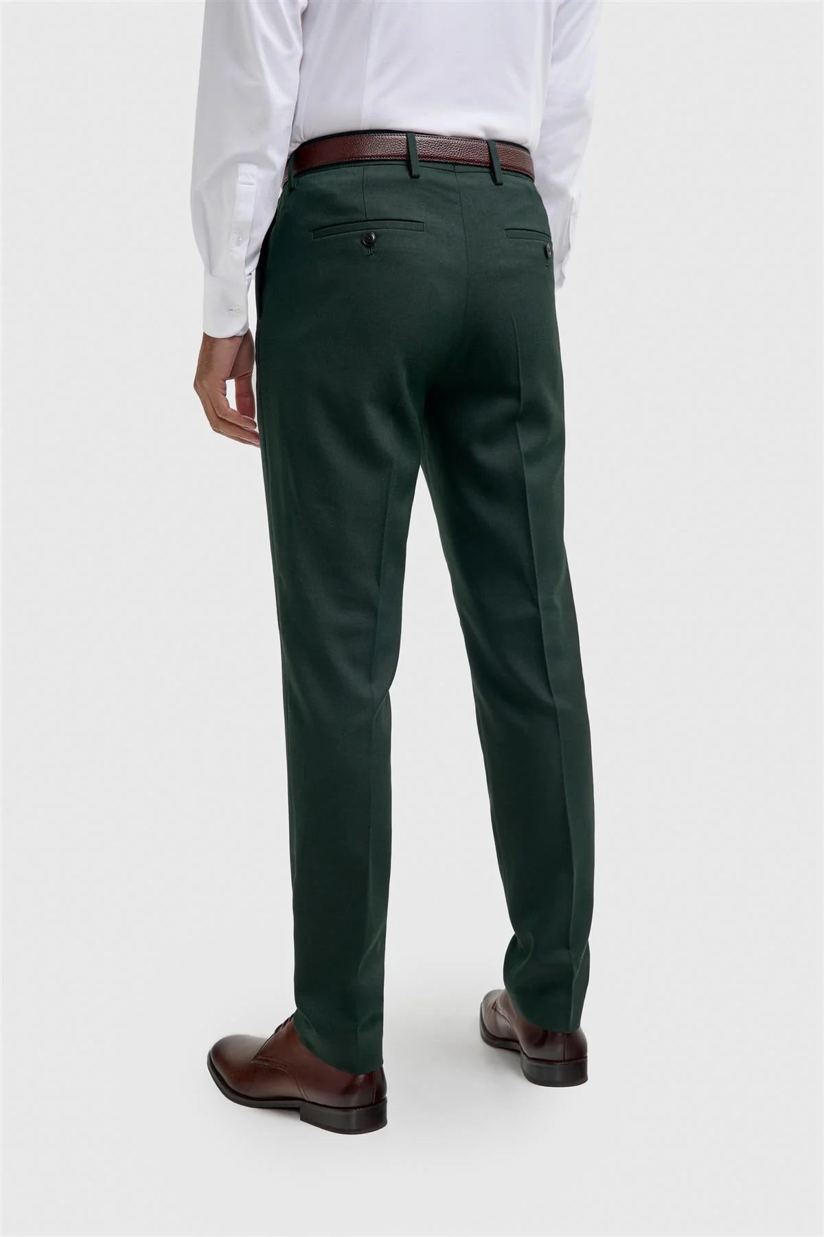 Pantaloni da uomo slim fit formali - Malibu - Verde foresta