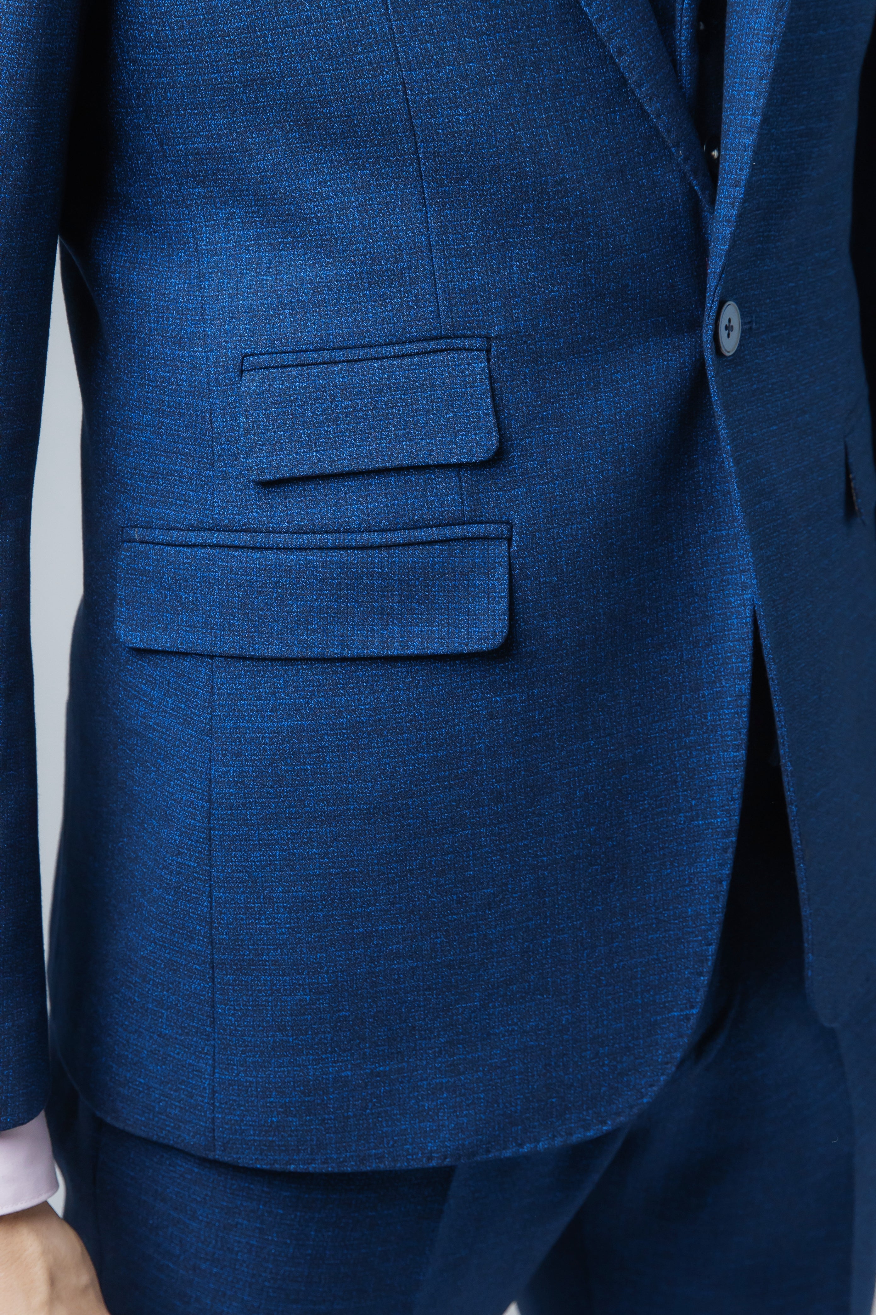 Costume homme coupe slim bleu indigo - MATEO - Bleu indigo