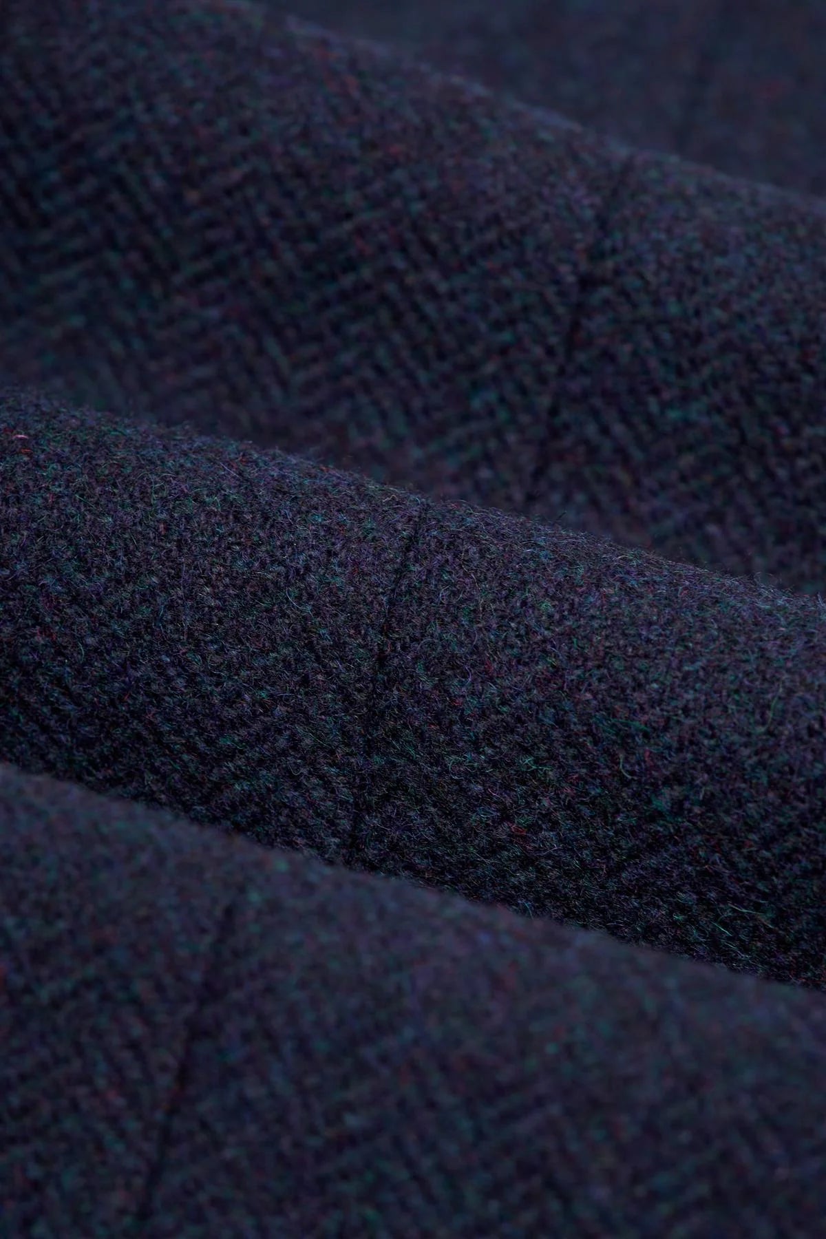 Men’s 3-Piece Wool Herringbone Tweed Suit - Thomas - Brown Fabric Picture