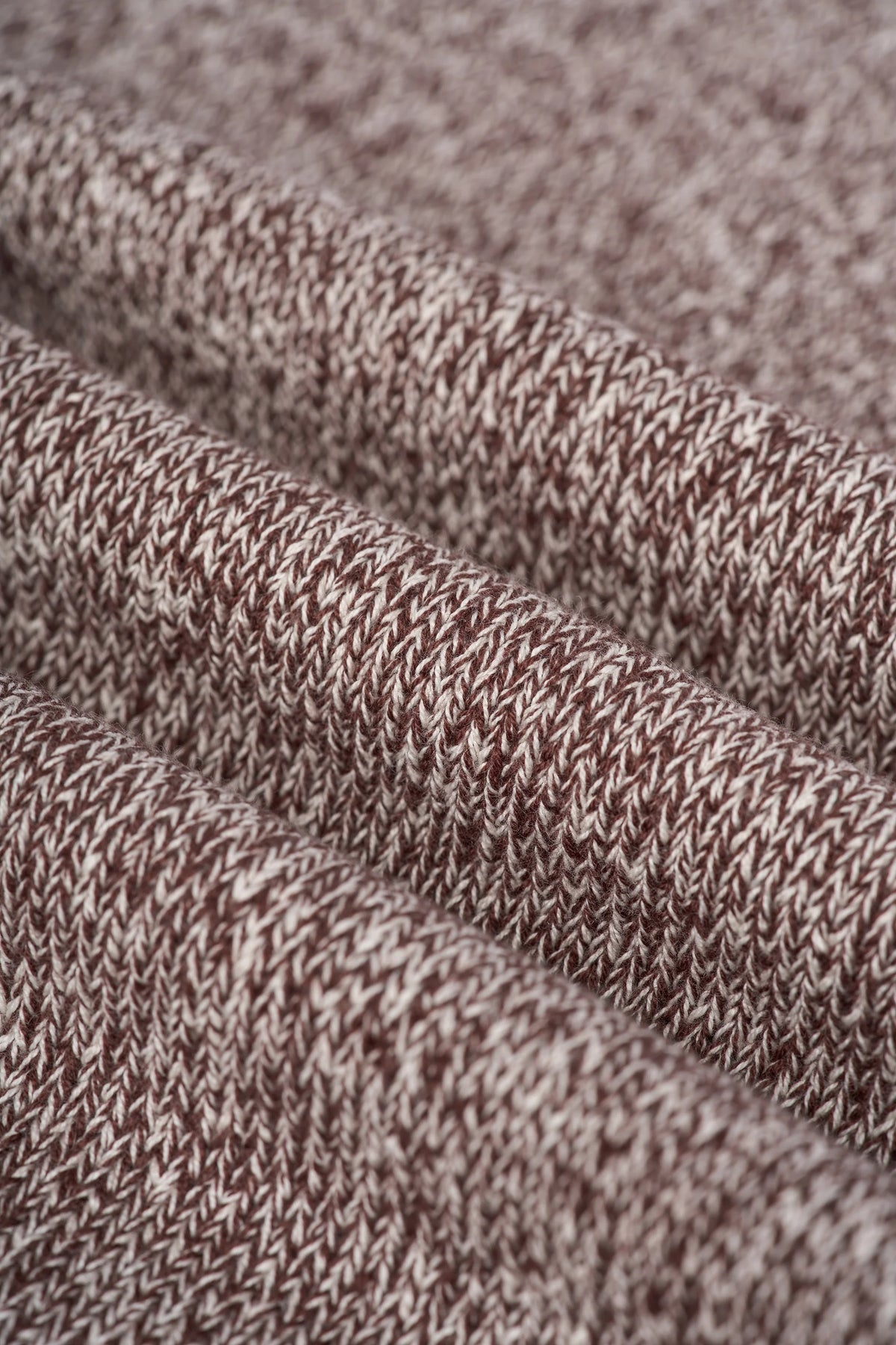 Men's Cotton Knitted Crew Neck Jumper – Cavani Sakki Brown fabric picture