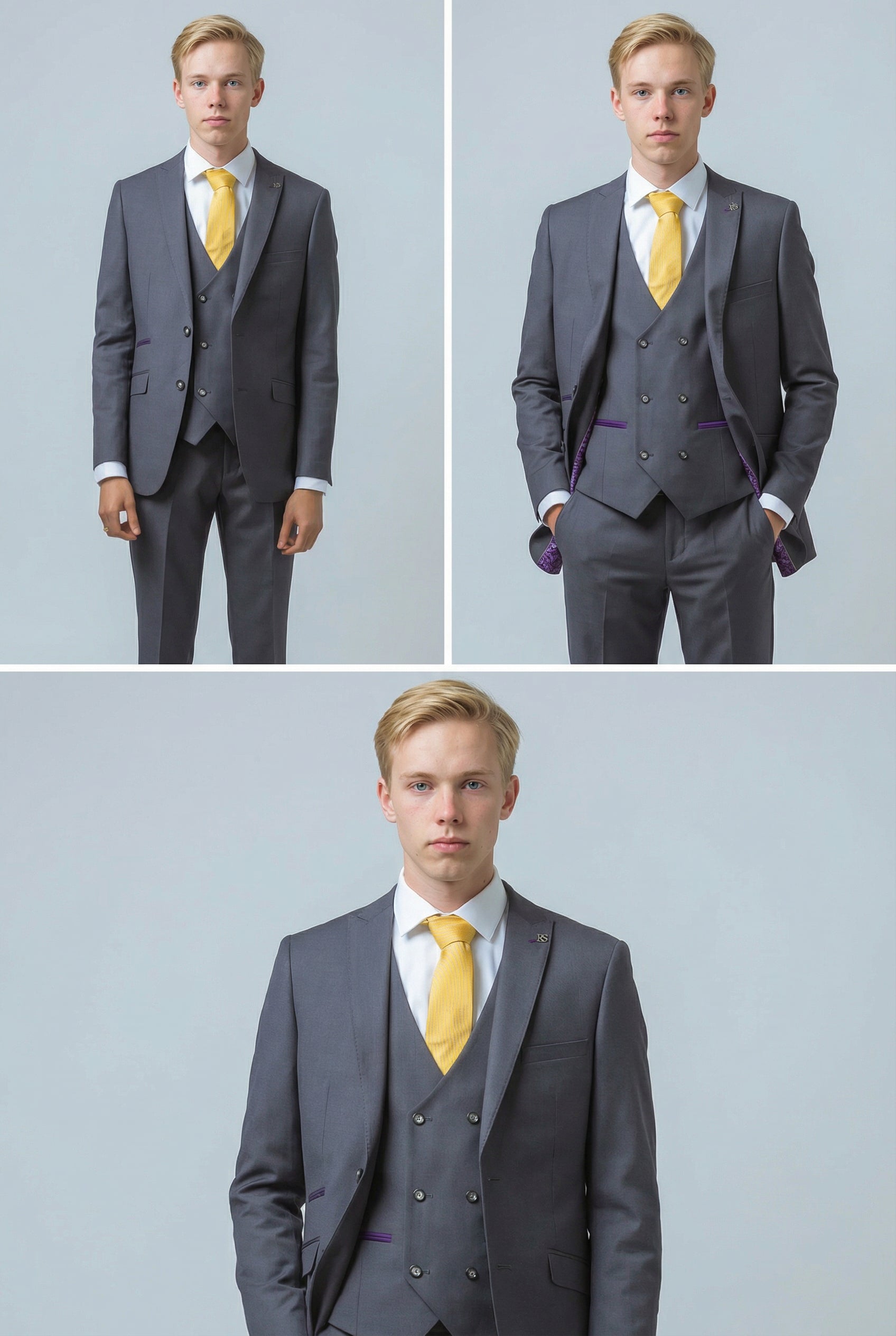 Traje Formal Gris para Hombre - DYLAN - Gris
