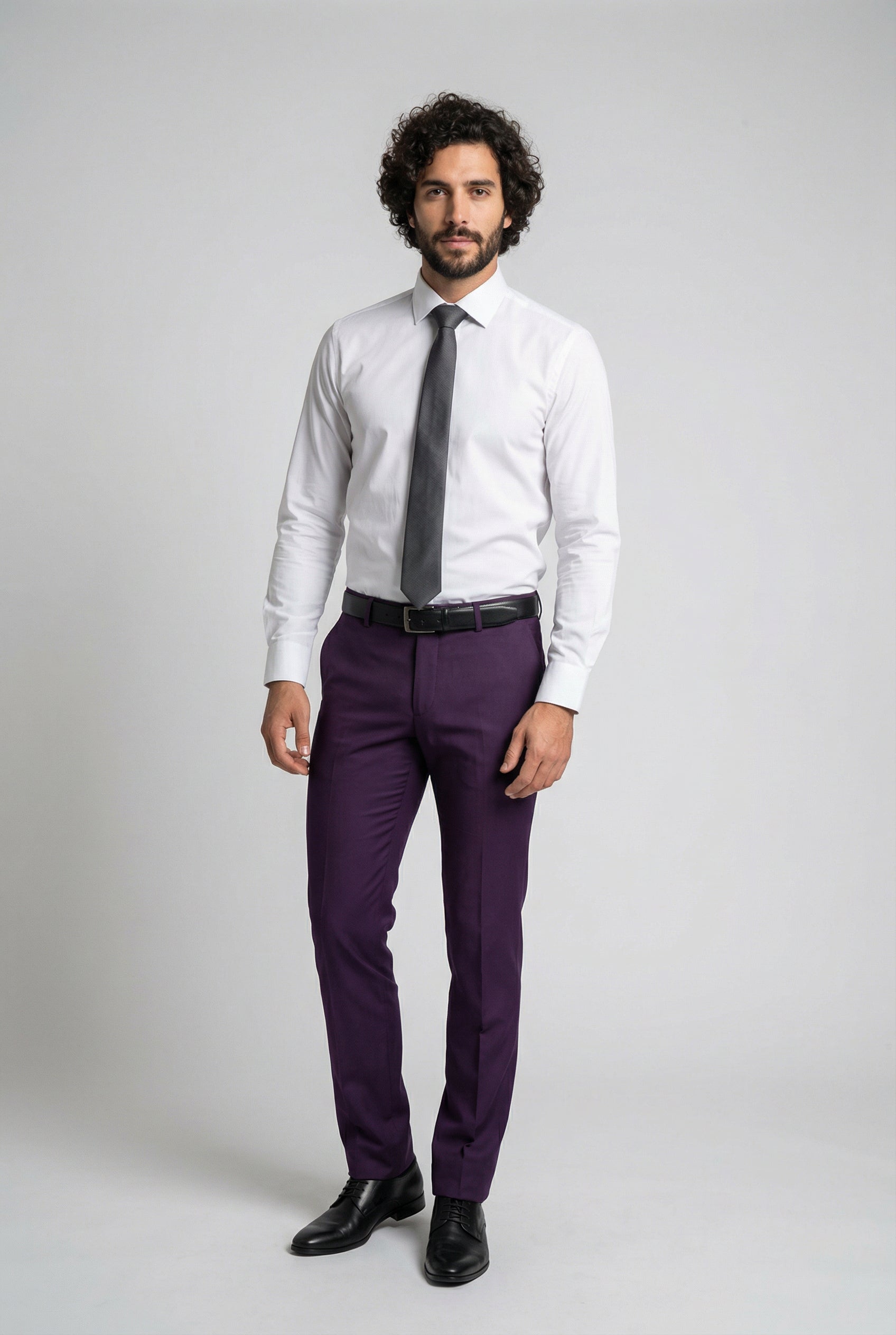 Herren Lincoln Slim Fit Burgunder Anzug - Burgunder