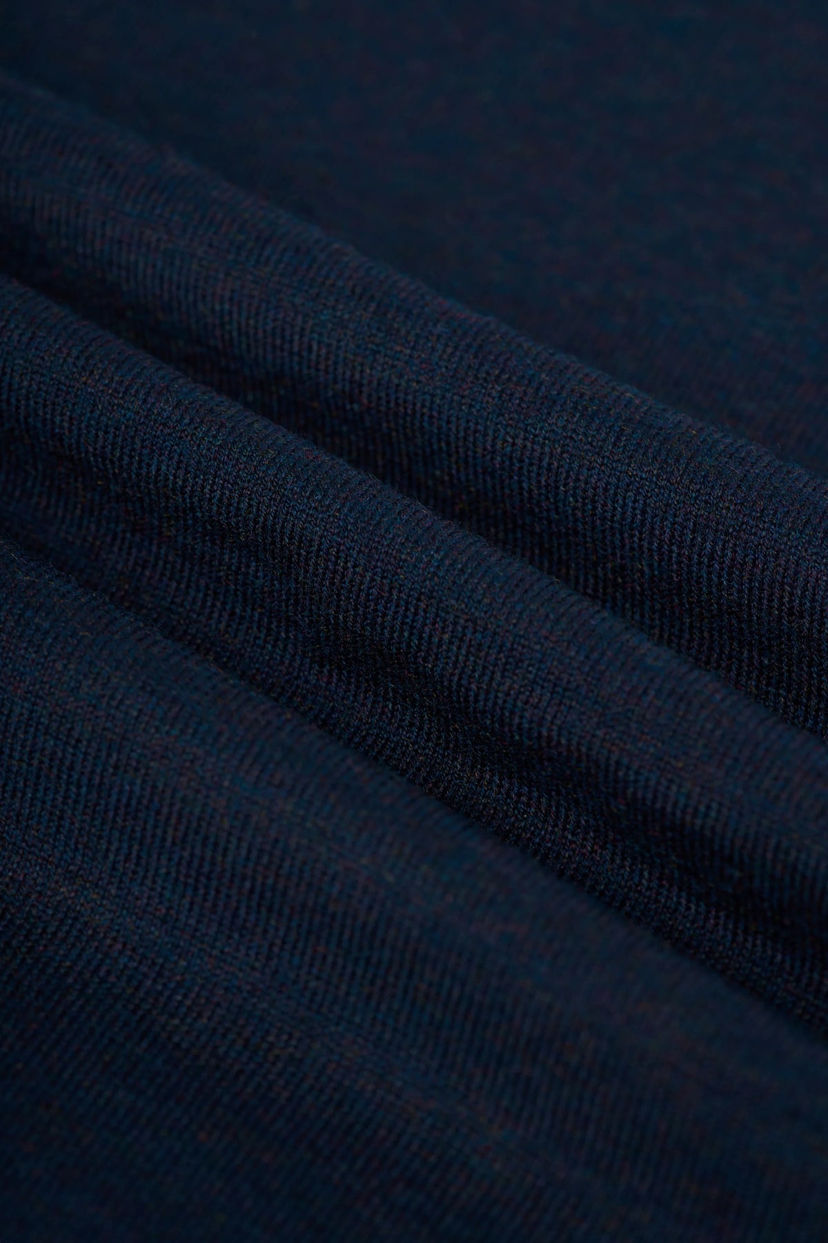 Men's Merino Wool High Neck Knitted Jumper – Cavani Colt Navy fabric picture
