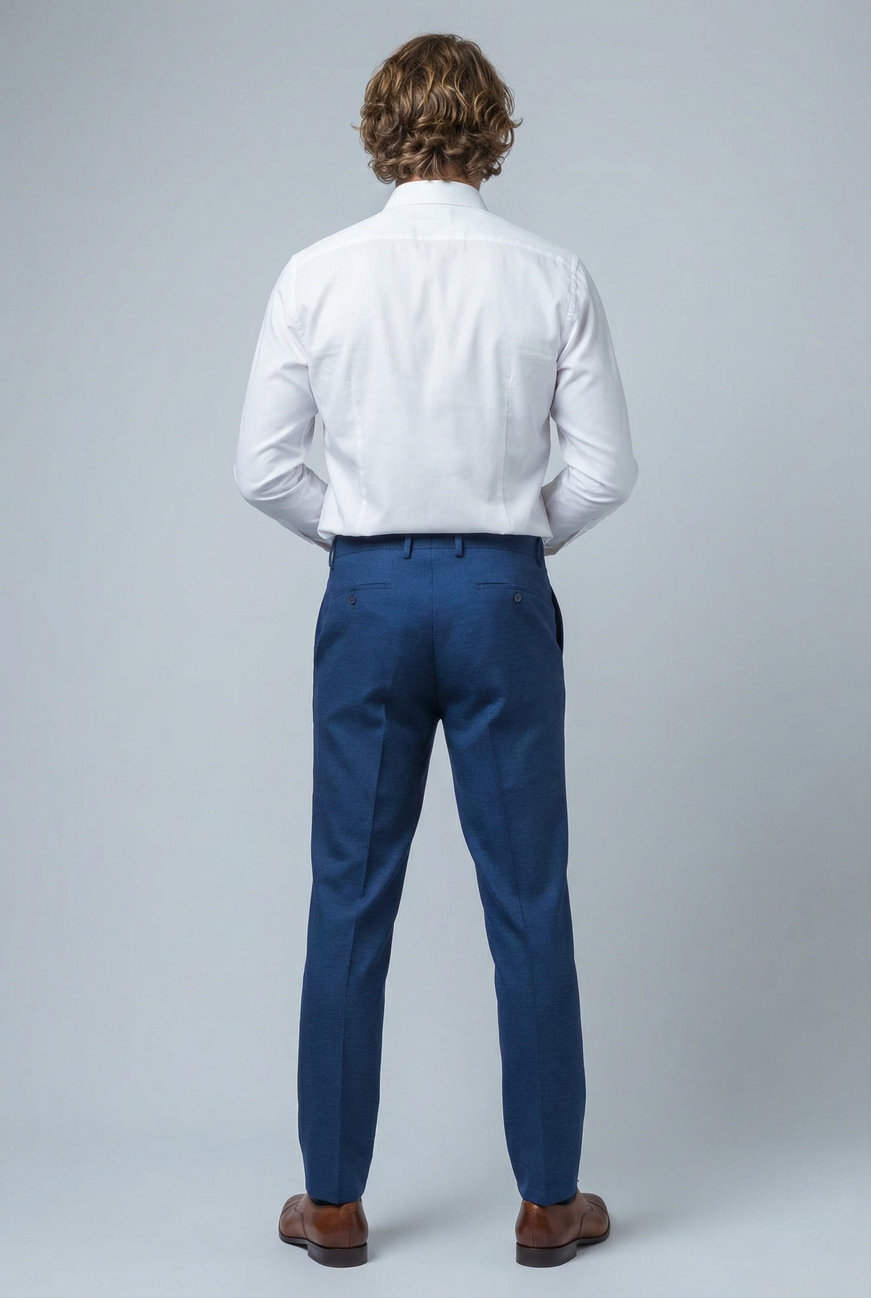 Costume homme coupe slim bleu indigo - MATEO - Bleu indigo