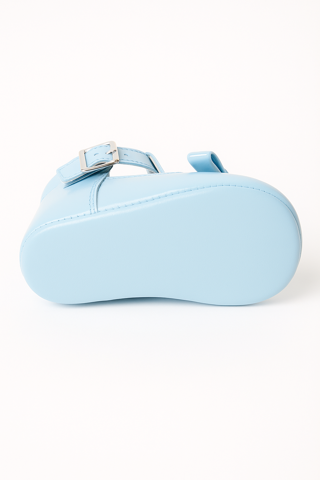 Unisex Baby Patent Shoes - HARPER - Blue Sole Picture