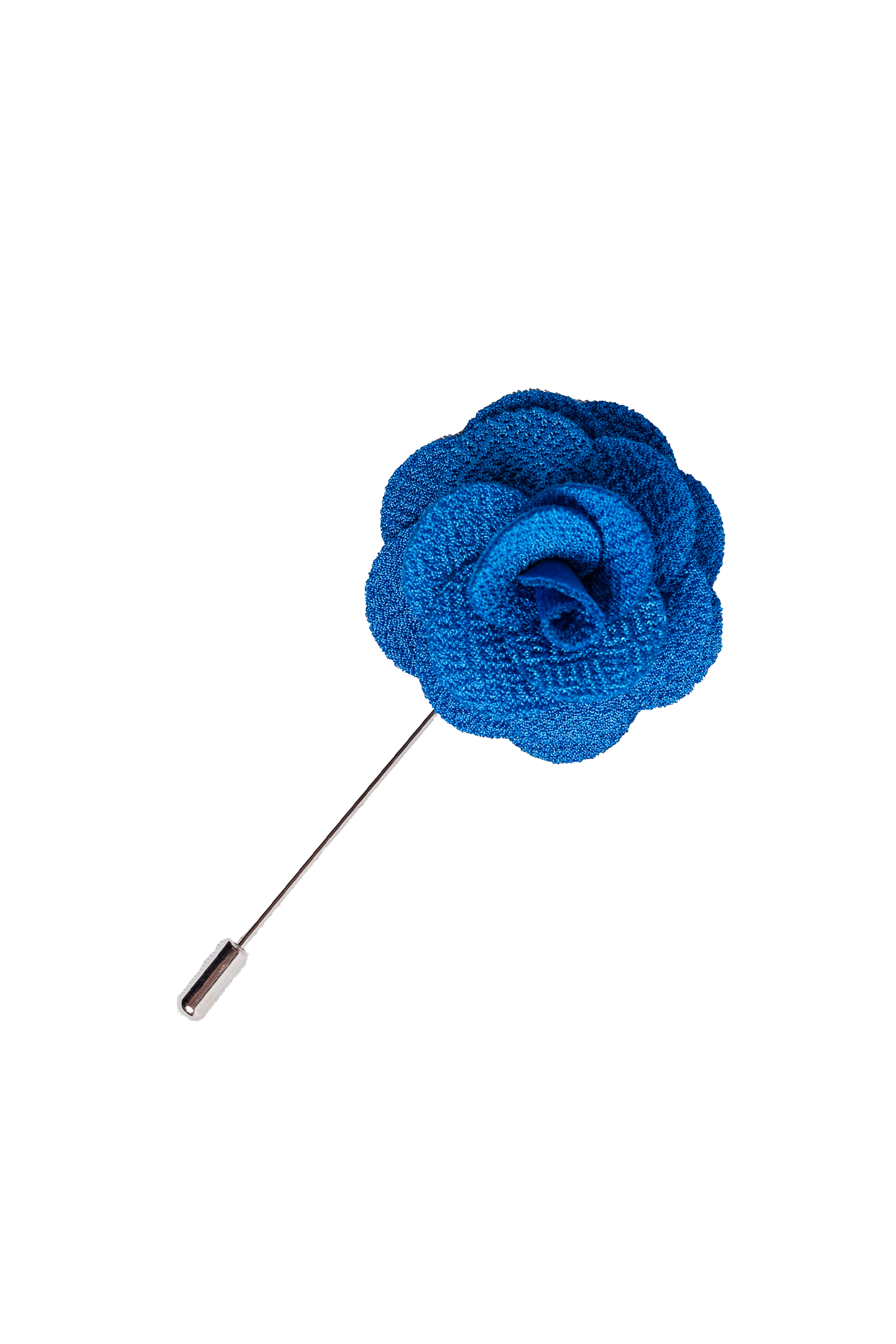 Unisex Flower Suit Blazer Lapel Pin - Blue Picture