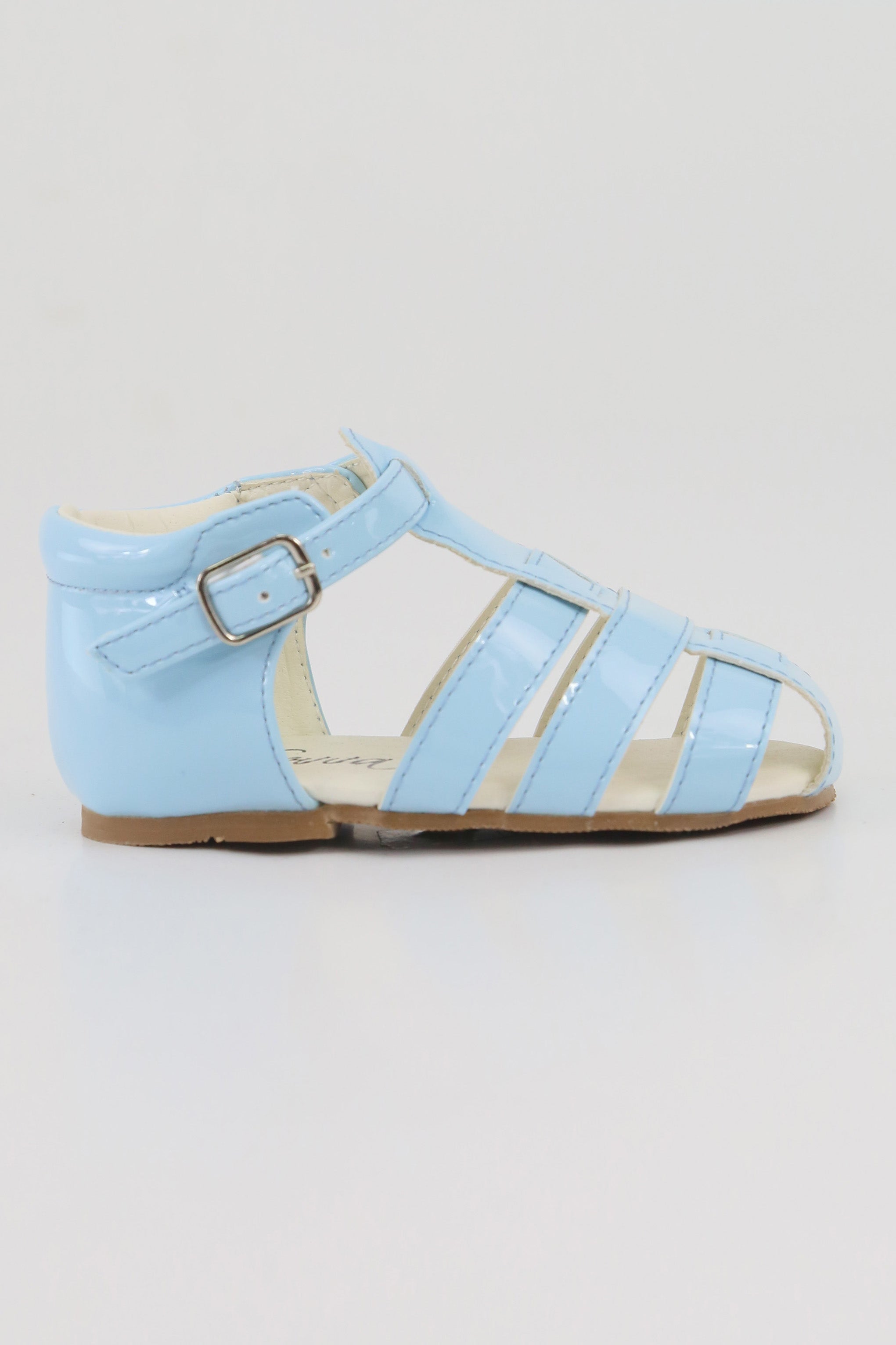 Sandales en Cuir Verni Unisexe pour Enfants - RALPH - Bleu