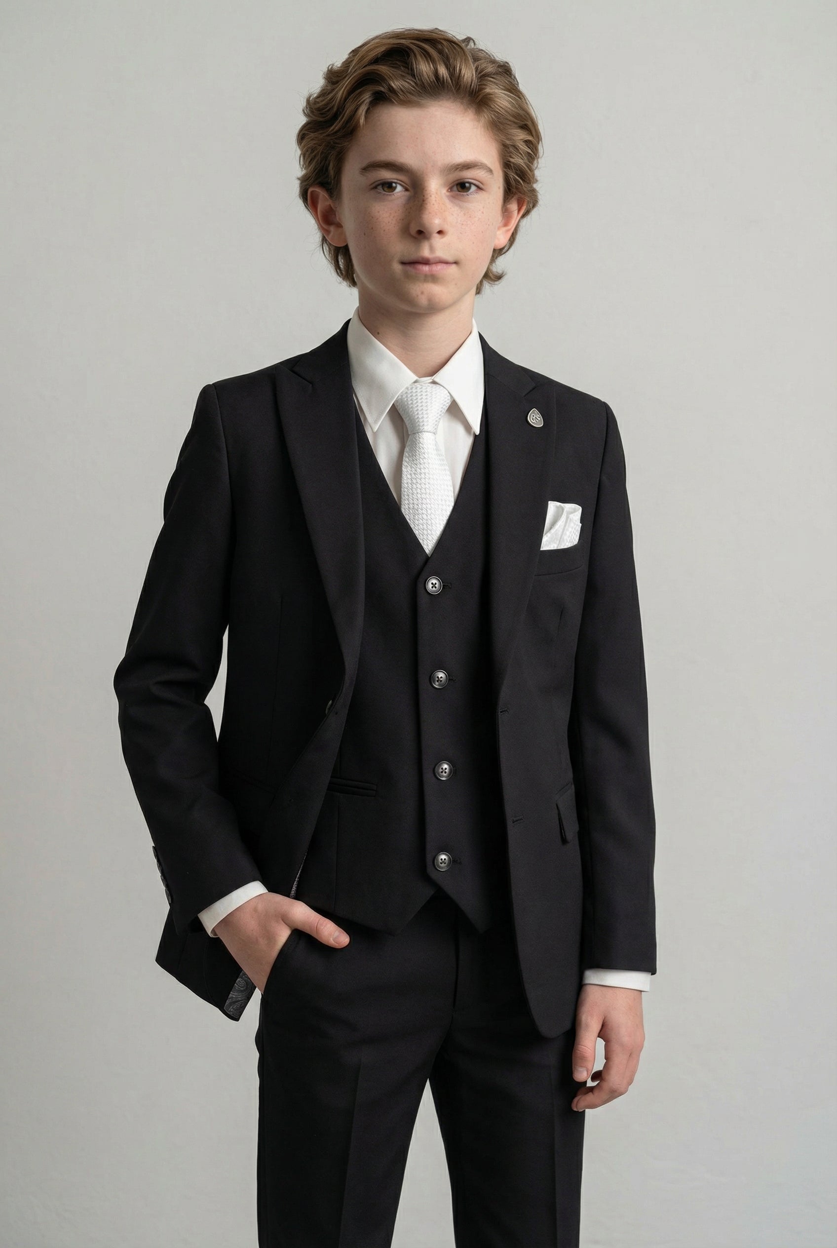 Boys Slim Fit Suit - JACK Black