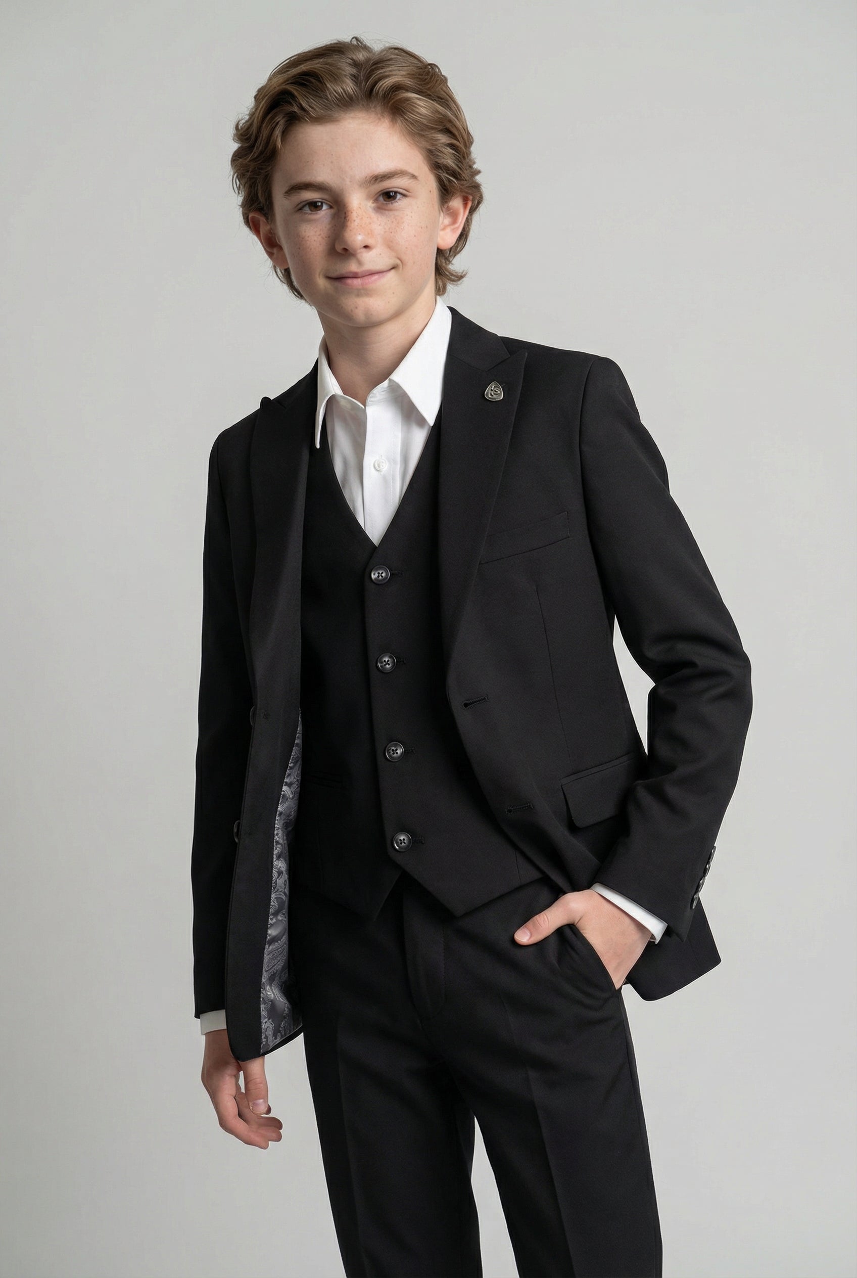 Boys Slim Fit Suit - JACK Black