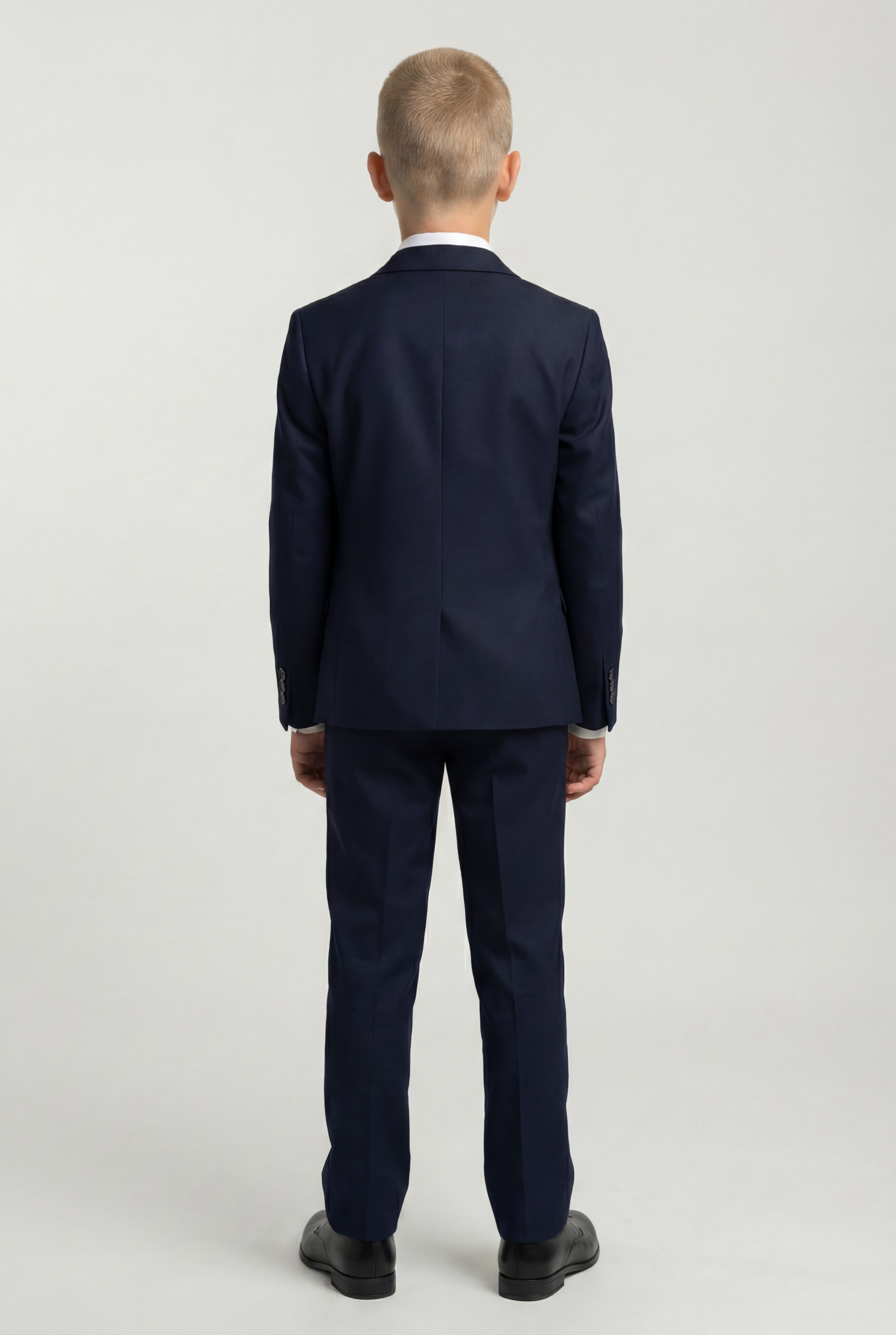 Completo formale da 5 pezzi per ragazzi con gilet doppiopetto - Blu navy