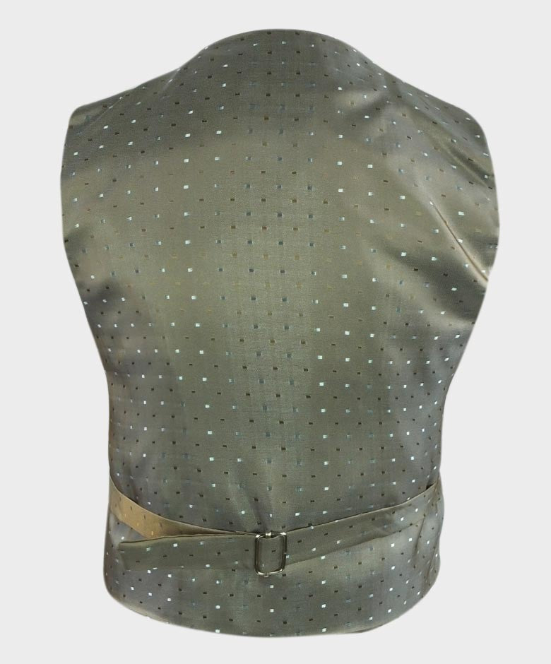 Costume à Carreaux Windowpane Tailored Fit Gris pour Garçons - Bleu - Orange