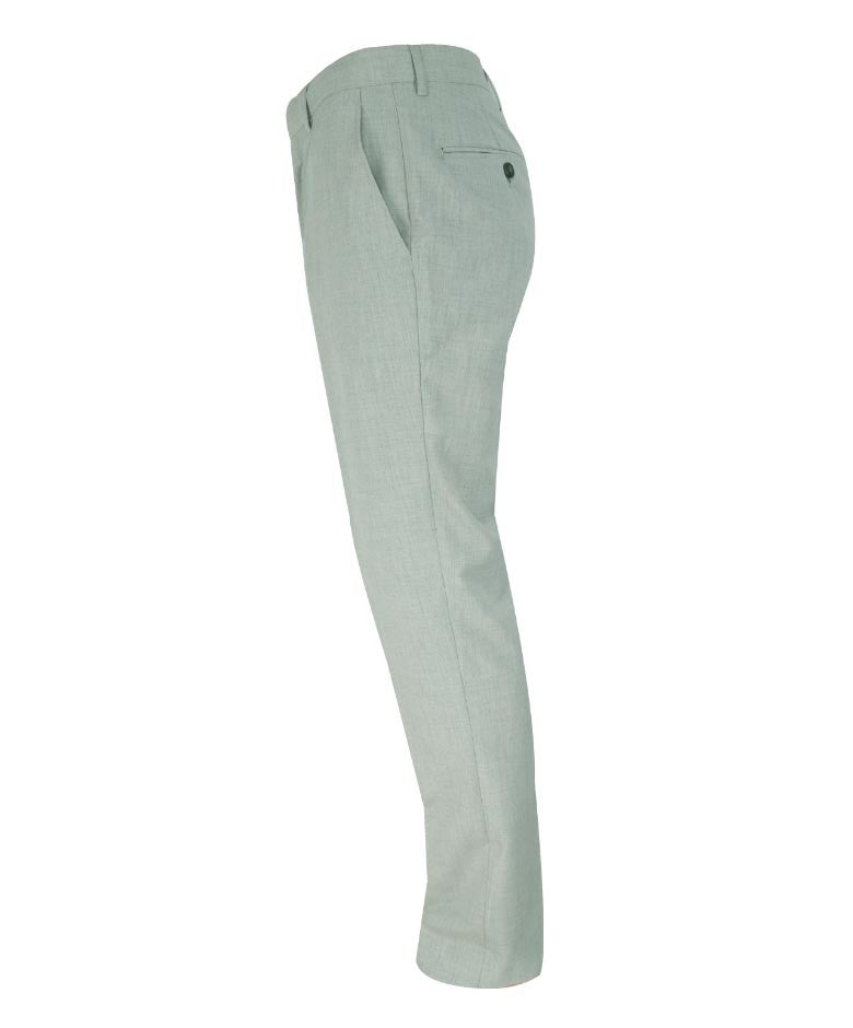 Herren Slim Fit Formelle Elfenbeinhose - VENETO - Hellgrau