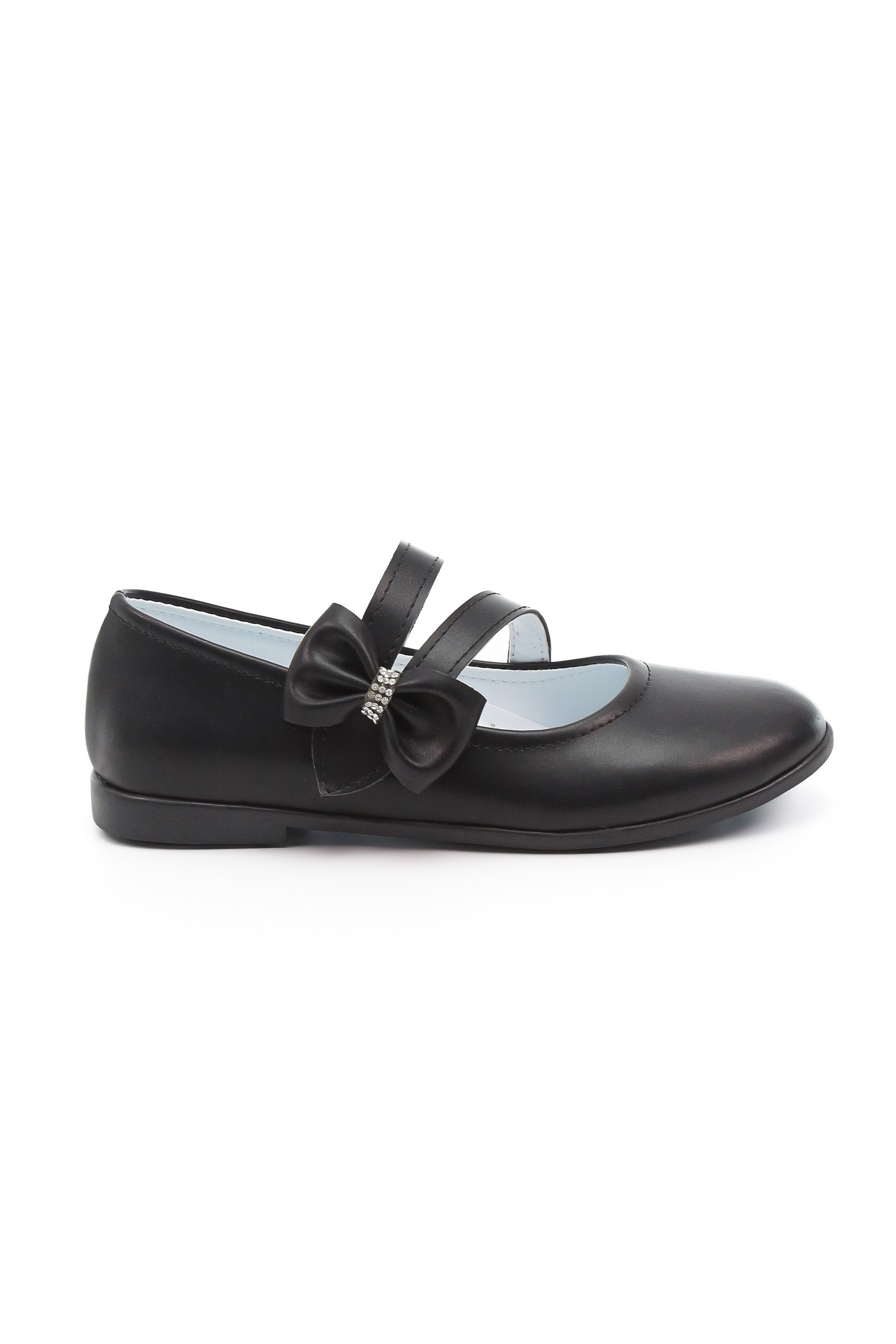 Chaussures Mary Jane Plates à Nœud pour Filles - MAYA - Noir