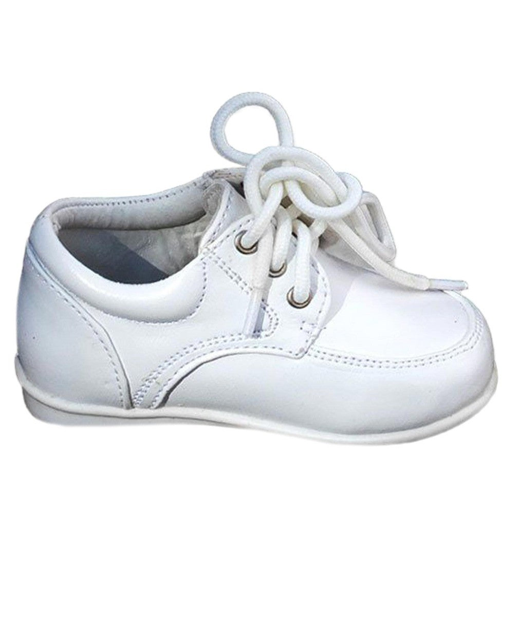 Baby Jungen Schnür-Taufschuhe - Weiß