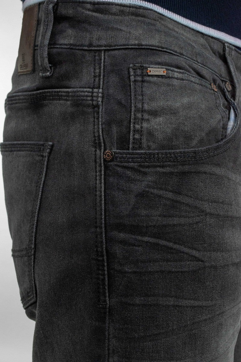 Herren Slim Fit Denim Jeans - EVANS Grau - Grau