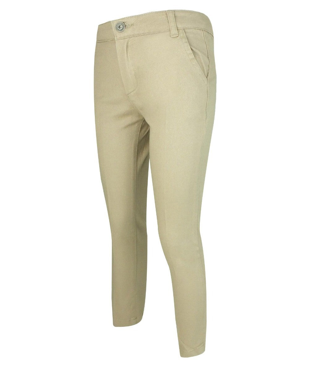Jungen Wildlederartiger Kamelbrauner Blazer - Kombiniertes Set - Kamelbraun