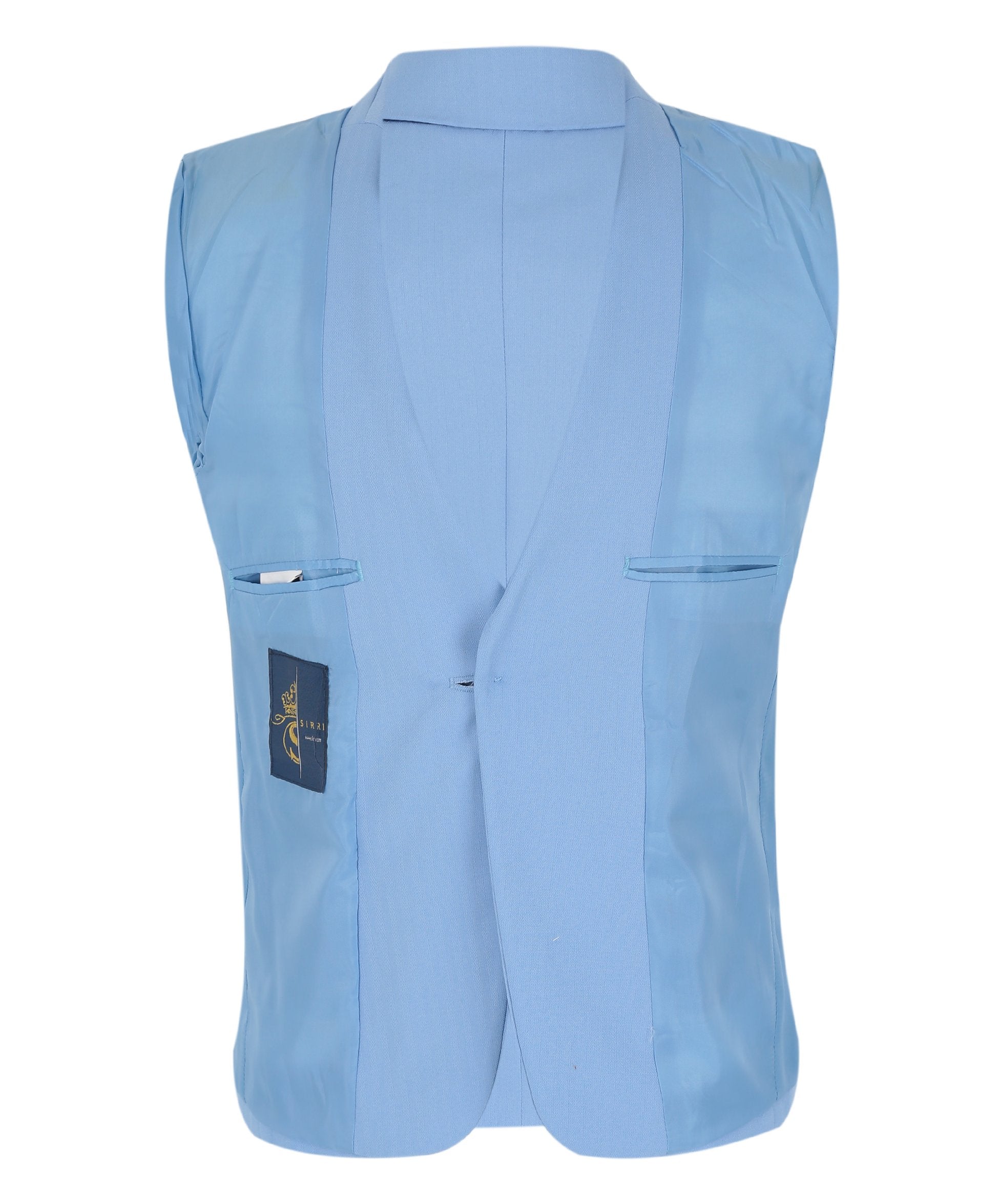 Jungen Slim Fit Fischgrät 8-teiliges Anzug-Set - KING - Himmelblau