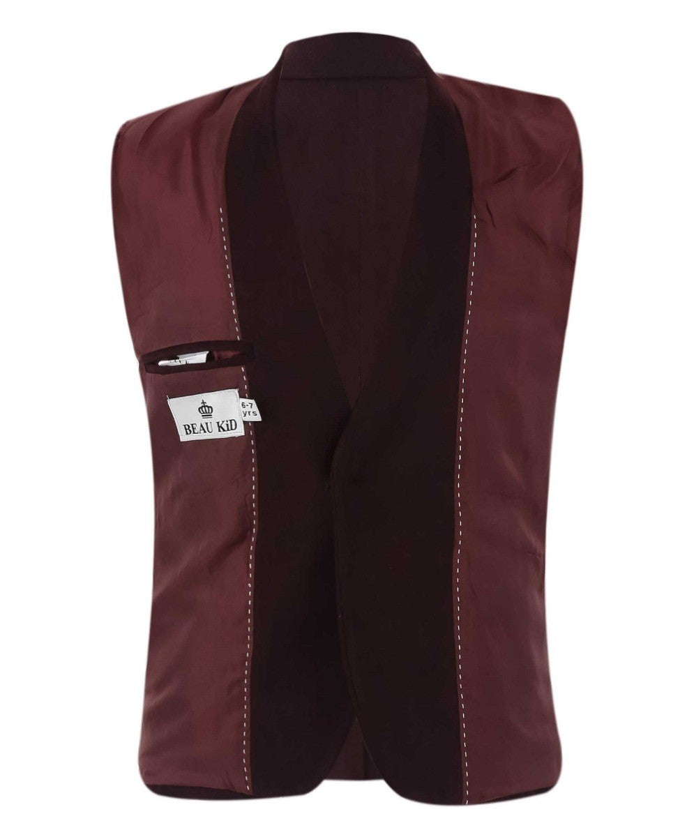 Jungen Slim Fit Formeller Anzug-Set - ARCHIE - Bordeaux