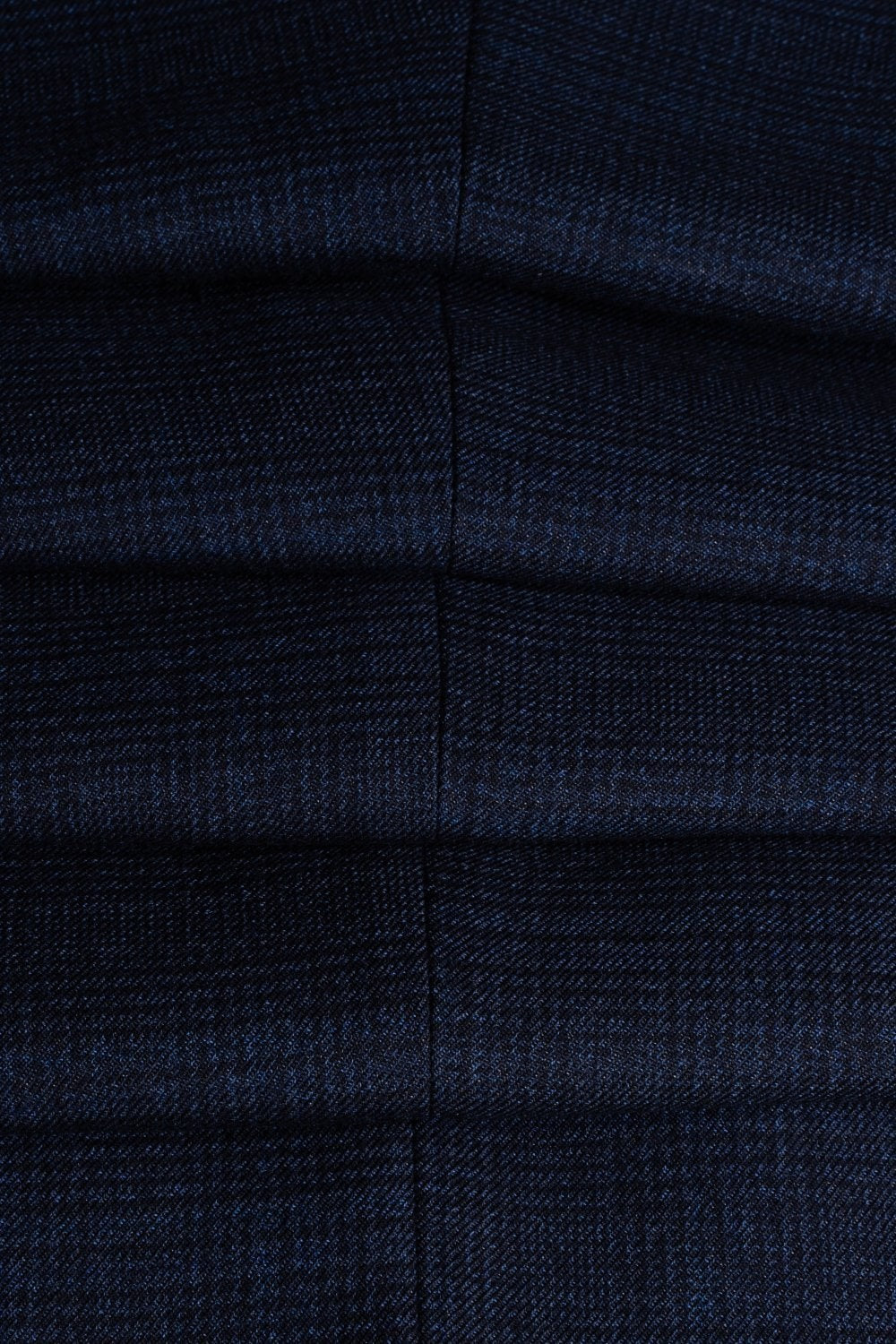Herren Hahnentritt Karo Slim Fit Anzug - CARIDI - Marineblau