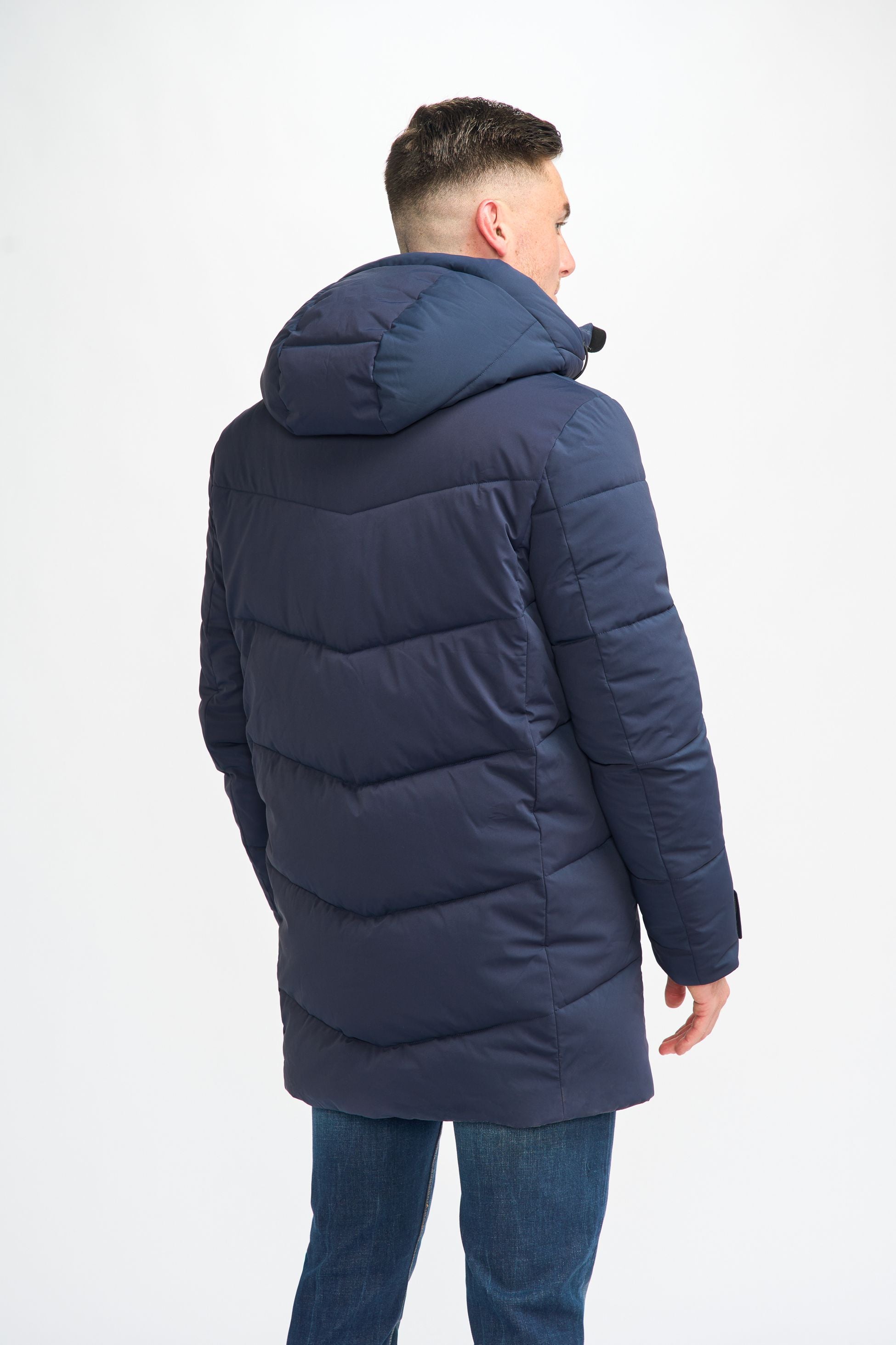 Doudoune matelassée pour hommes - FABINI - Bleu Marine