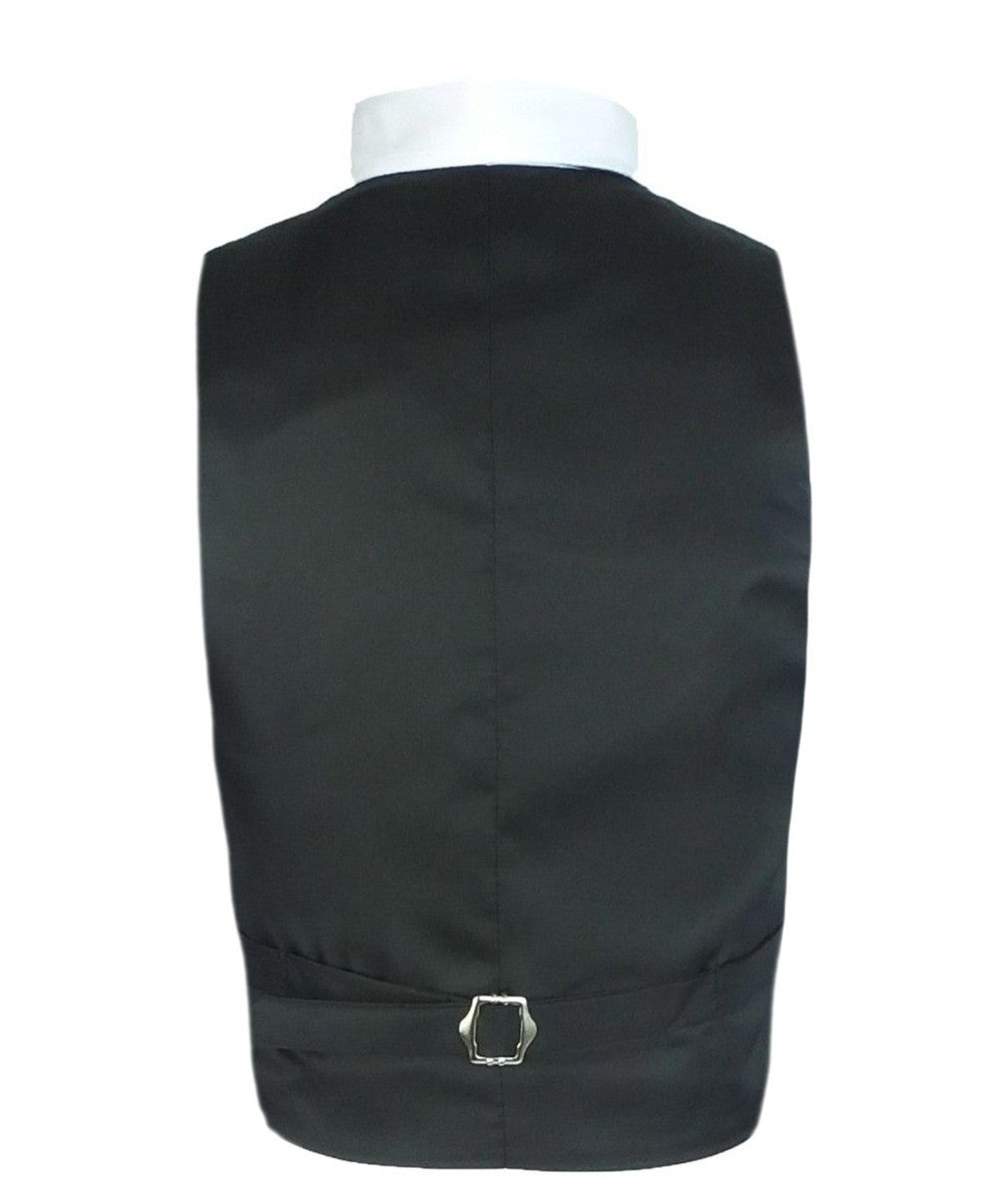 Costume de Smoking Matelassé à Points Noirs pour Garçons - Noir