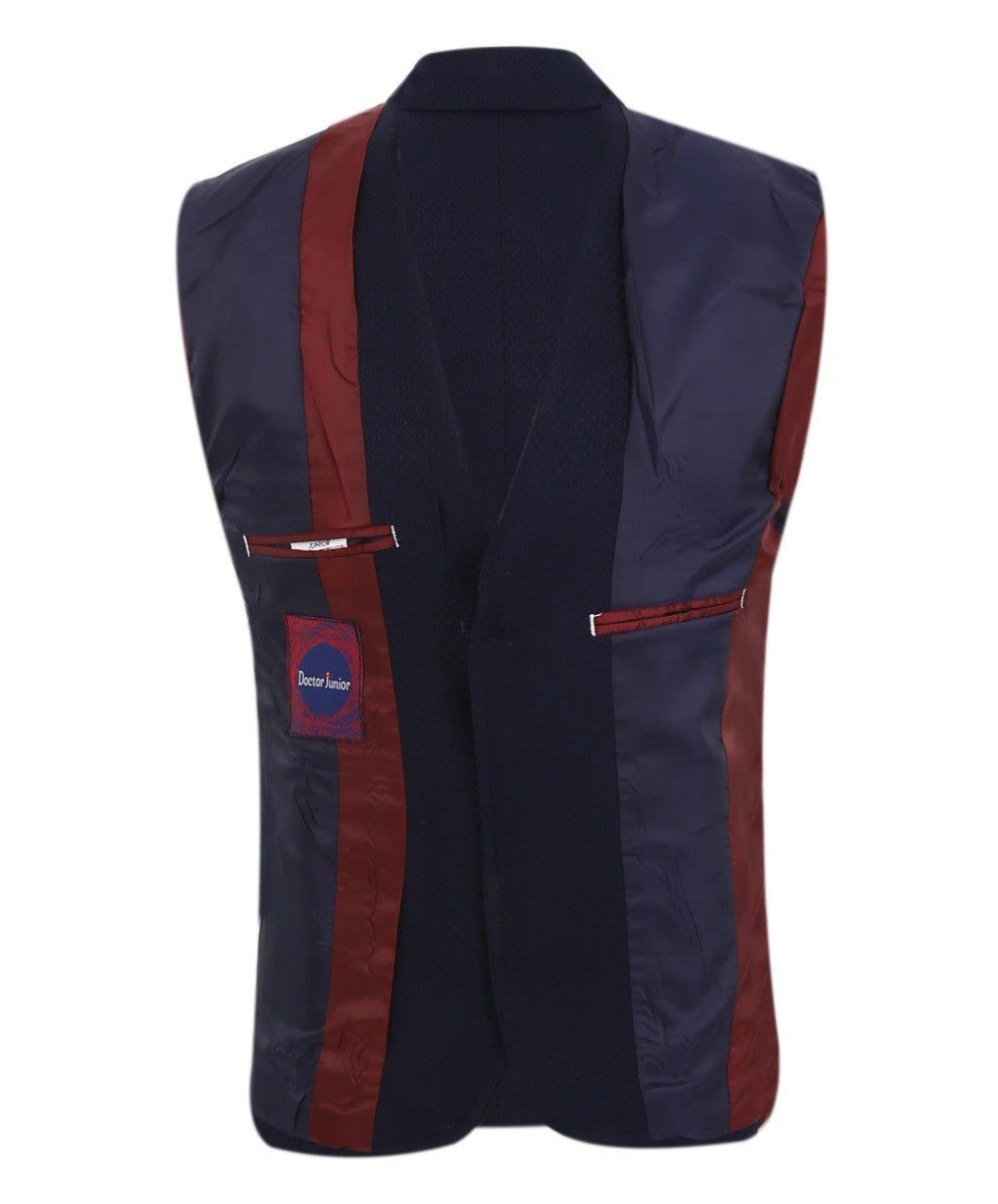 Blazer Formel Simple Bouton Slim Fit pour Garçons - GERRARD - Bleu Marine