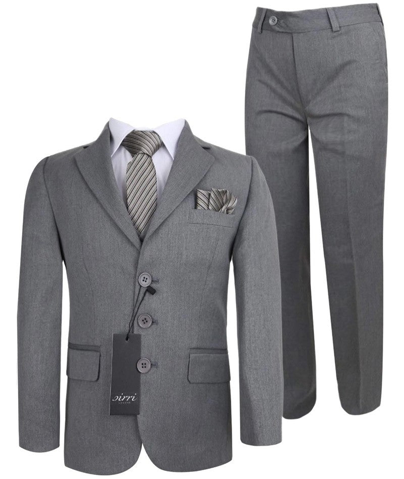 Costume Formel Slim Fit pour Garçons - Sebastian Le Blanc - Gris