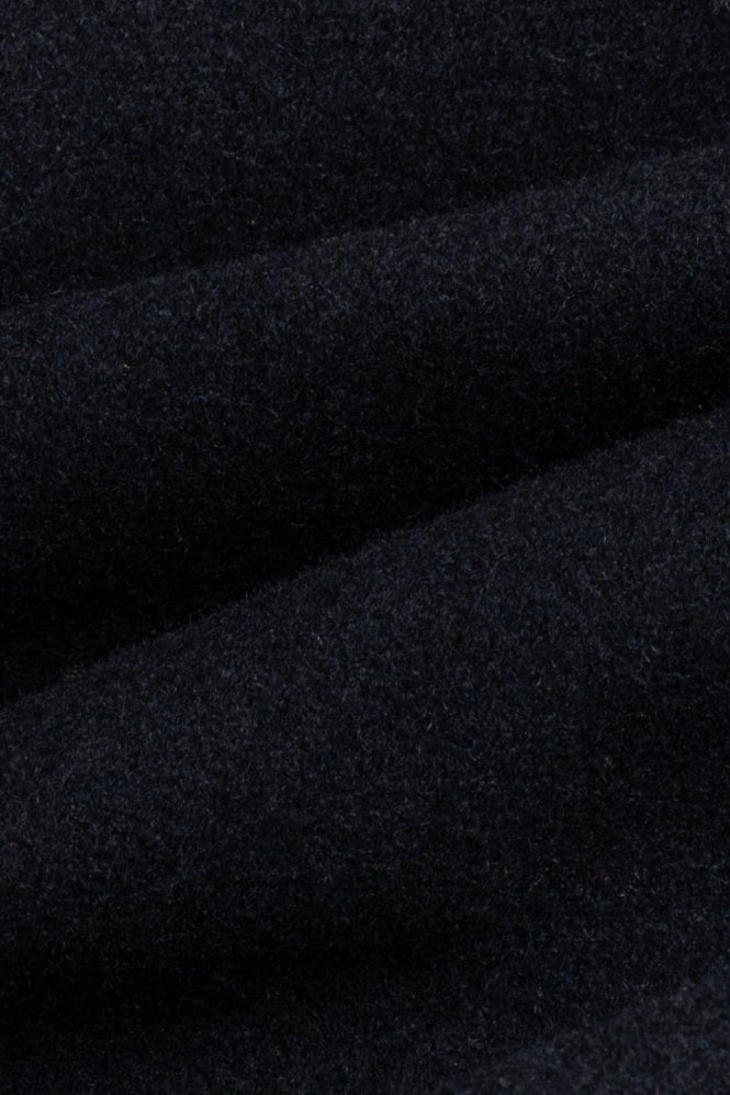 Men's Wool Blend Hooded Coat - MICHIGAN - Navy Blue