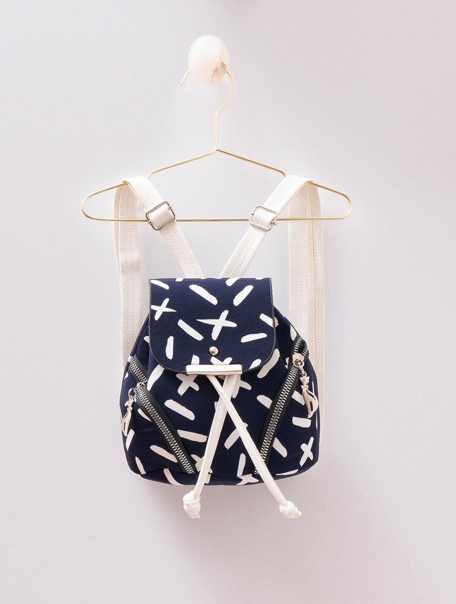 Mädchen Sommer Marine & Weiß-Set - MIALIA - Weiß - Marineblau