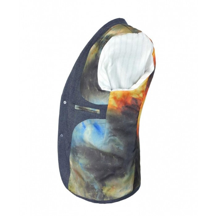 Jungen Denim-Look Slim Fit Formalanzug - STEELE Blue - Stahlblau