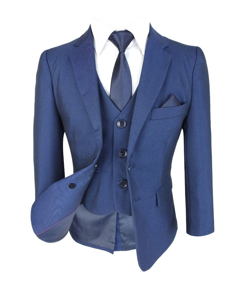 Jungen All-in-One Formeller Blauer Anzug - Dunkelblau