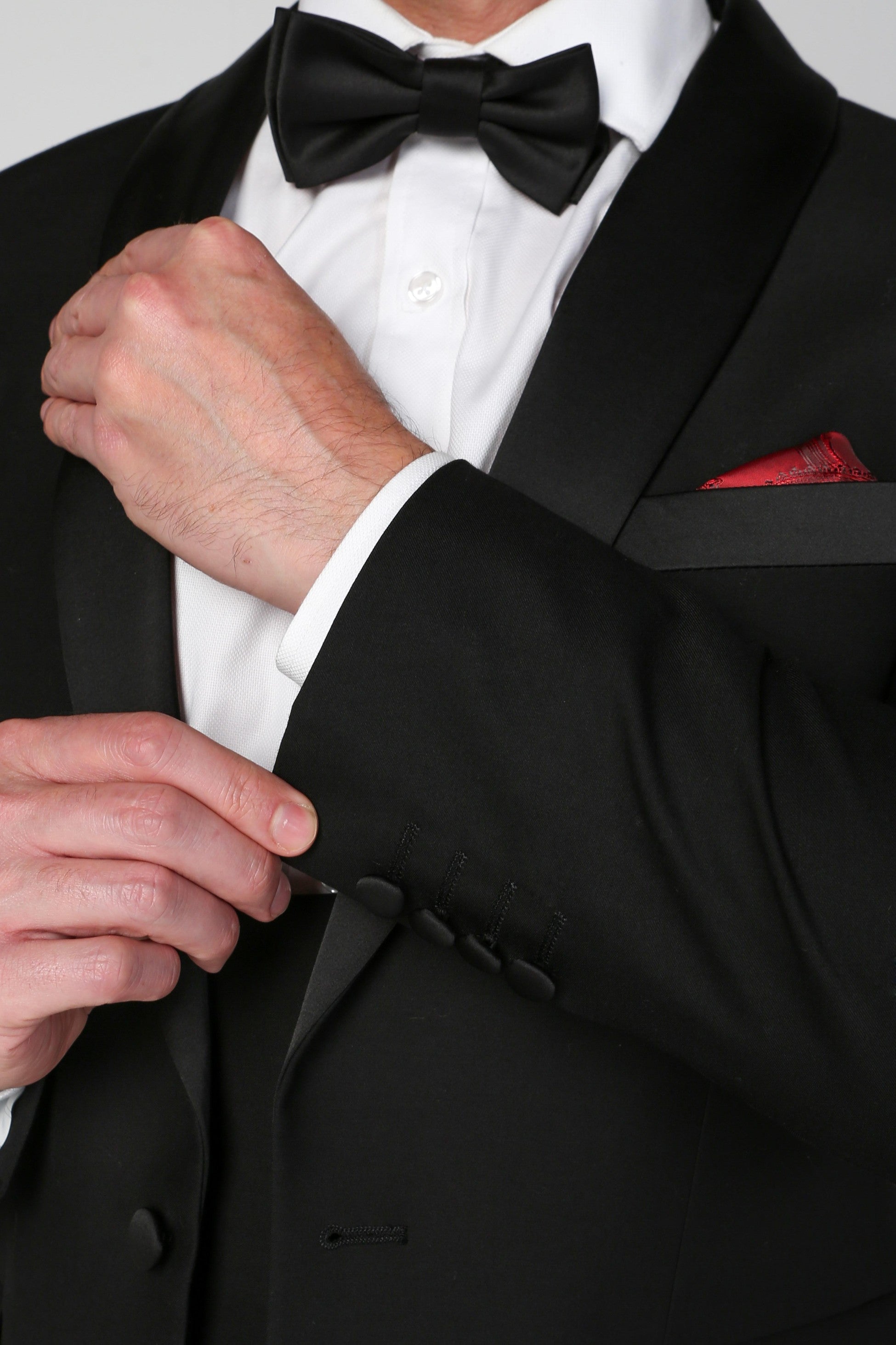 Schwarzes Smoking-Sakko für Herren im Tailored Fit - FORD