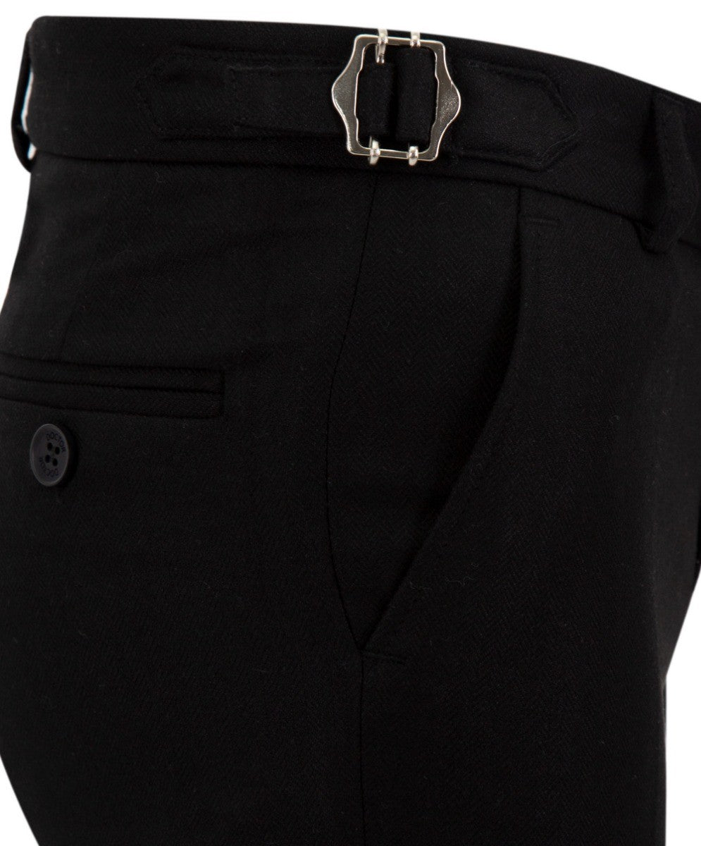 Costume à Carreaux Windowpane Slim Fit pour Garçons - Bleu - Noir